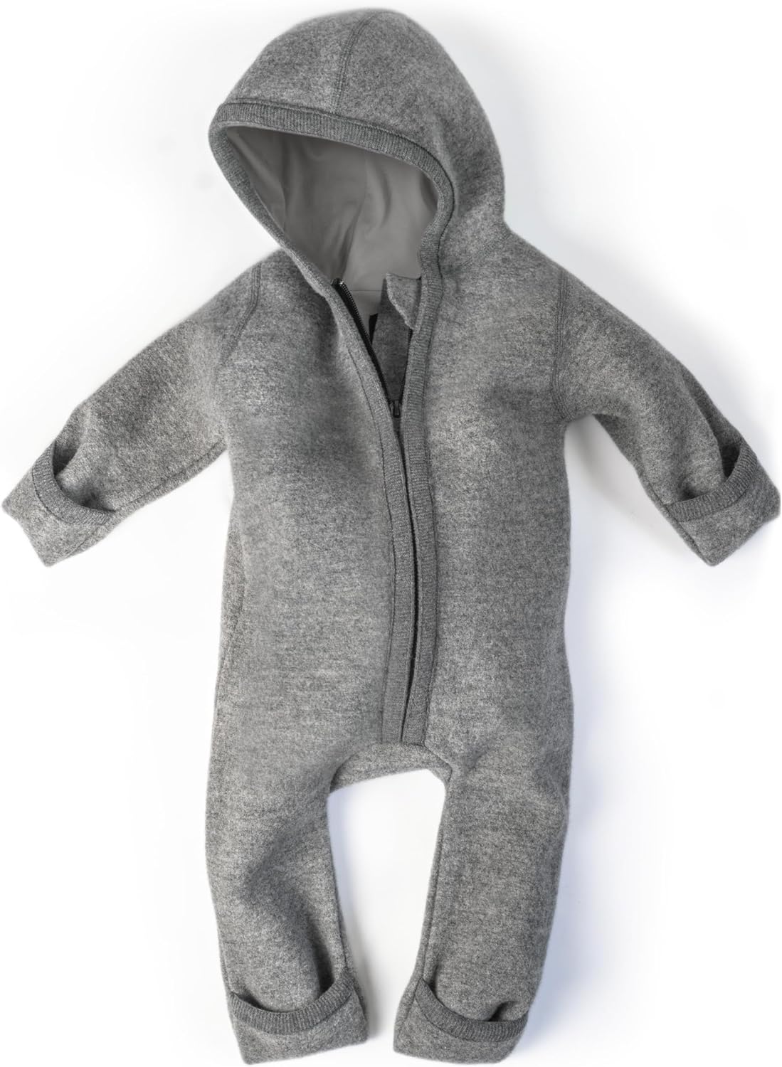 Ehrenkind® WOOLEN JUMPSUIT for Infants and Kids, Warm infant One-Piece made of natural virgin wool with zipper