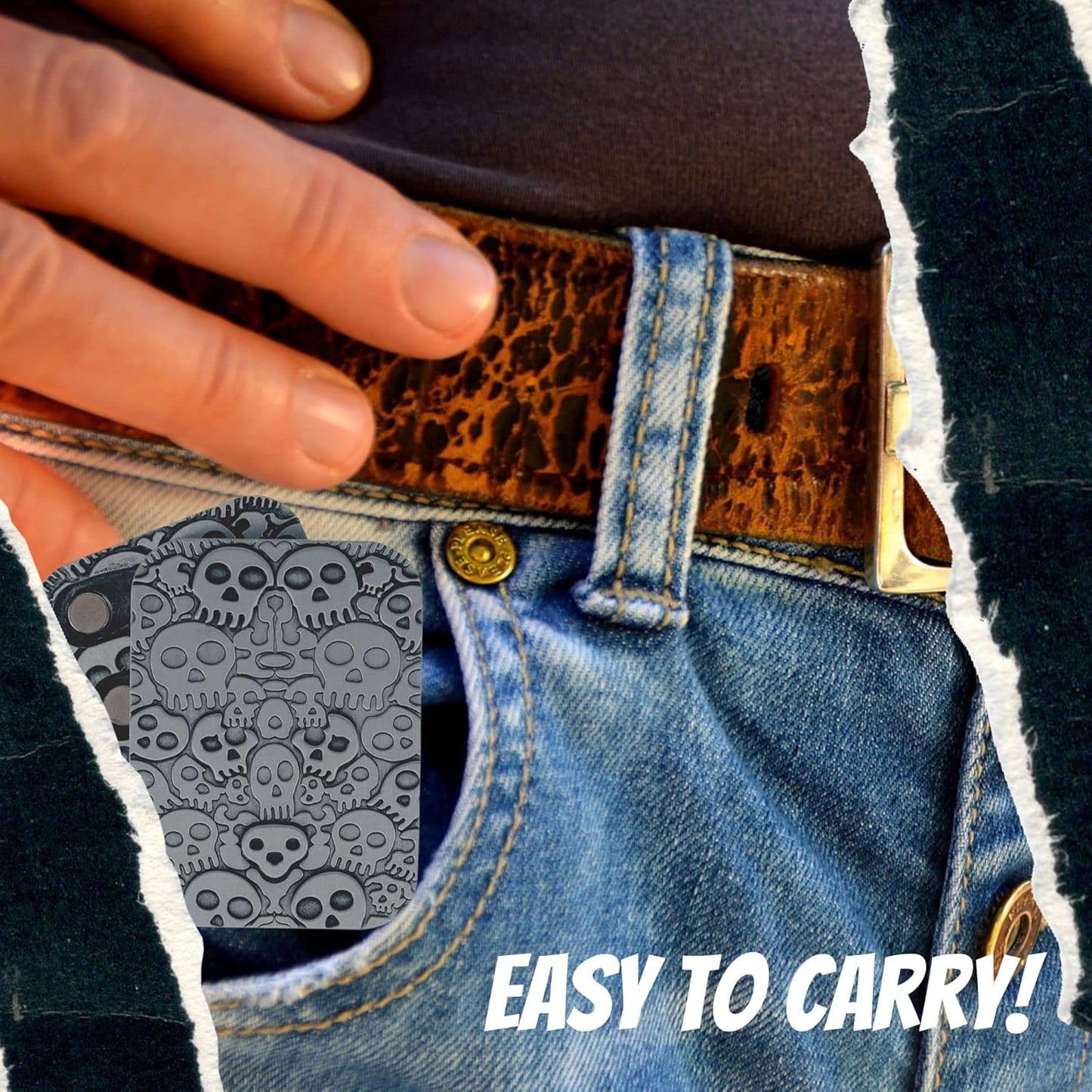 Fidget Slider Metal Fidget Toys for Adults Haptic Slider EDC Haptic Fidget Haptic Coin Stress Relief Birthday Gift for Men(Short)…