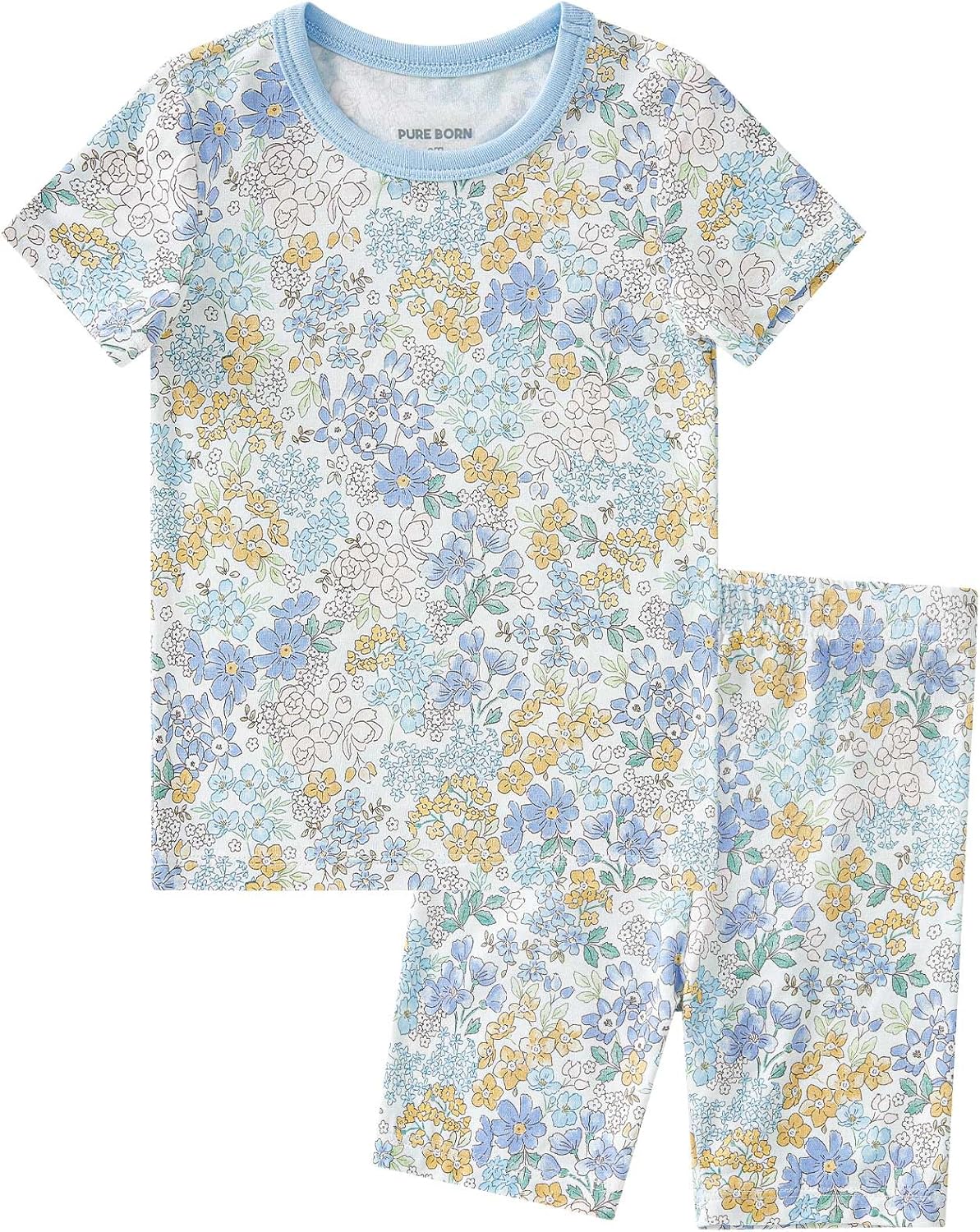 pureborn Baby Toddler Kids Viscose from Bamboo Pajamas Set Pjs 2pcs 18M-8Y