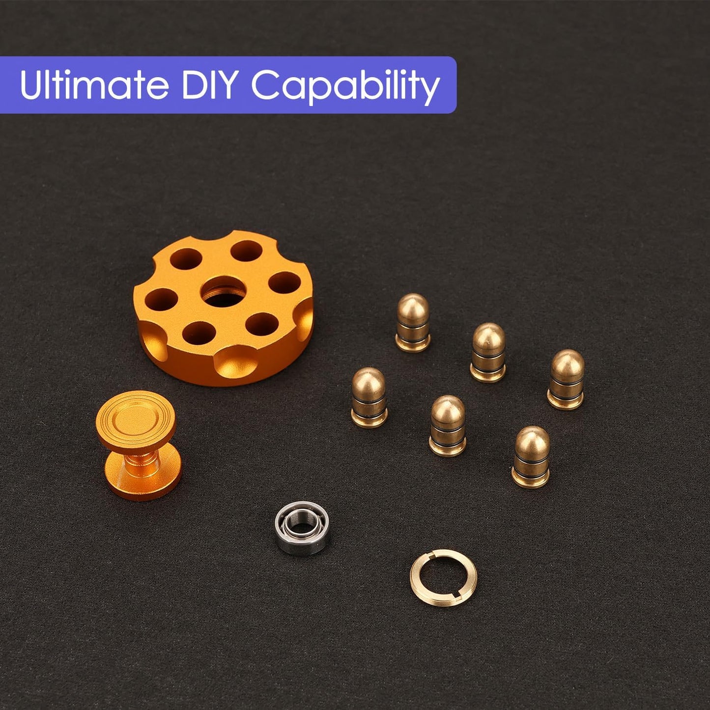 Cool Fidget Sensory Toy, Transformable Metal ADD ADHD Autism Stress Reducer Reliever, Anti Anxiety Desk Toy, Noise Free Focus Gift with Carrying Case for School Home Office Classroom - Rose Gold