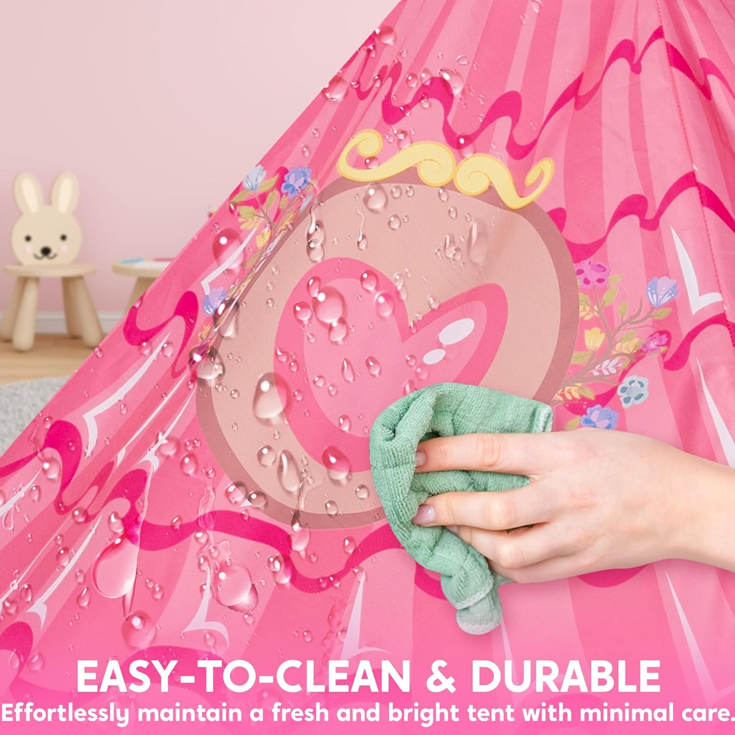 JOYIN Princess Tent Girls Large Playhouse Kids Castle Play Tent for Children, Pop Up Play House for Toddlers Indoor and Outdoor Games