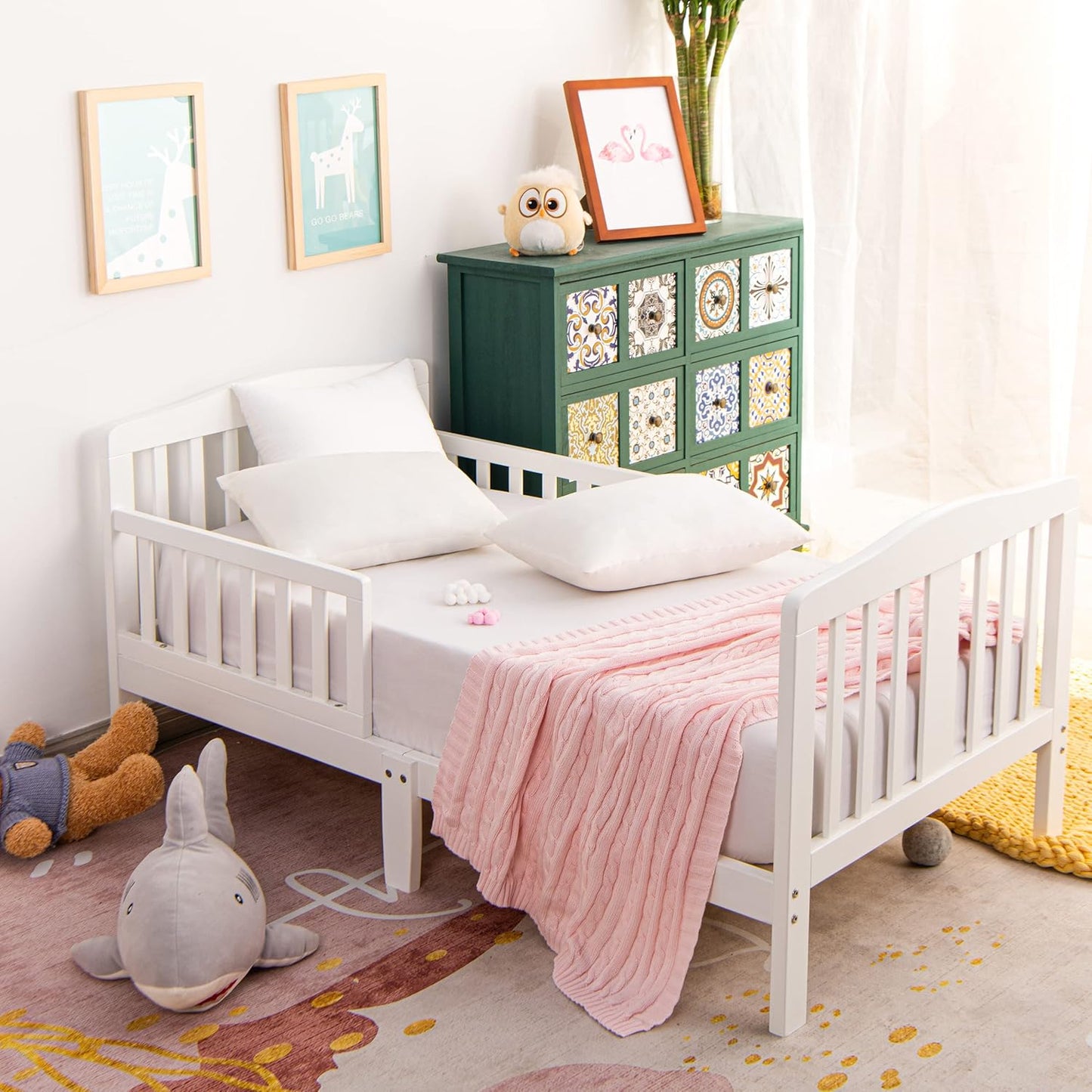 NTBAY 2 Pack Pillows with Microfiber Pillowcases, Soft Cotton Down Alternative 13x18 Zippered Pillow for Sleeping in Crib - Machine Washable - Breathable Travel Pillows, Dark Grey