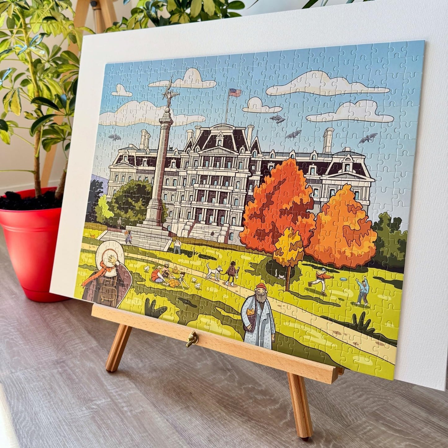 500 Piece Jigsaw Puzzle – Eisenhower Executive Office Building – Washington, D.C. – 15.8 x 19.7 inches – Premium Quality Printed Cardboard – Numbered Pieces – Ages 14+