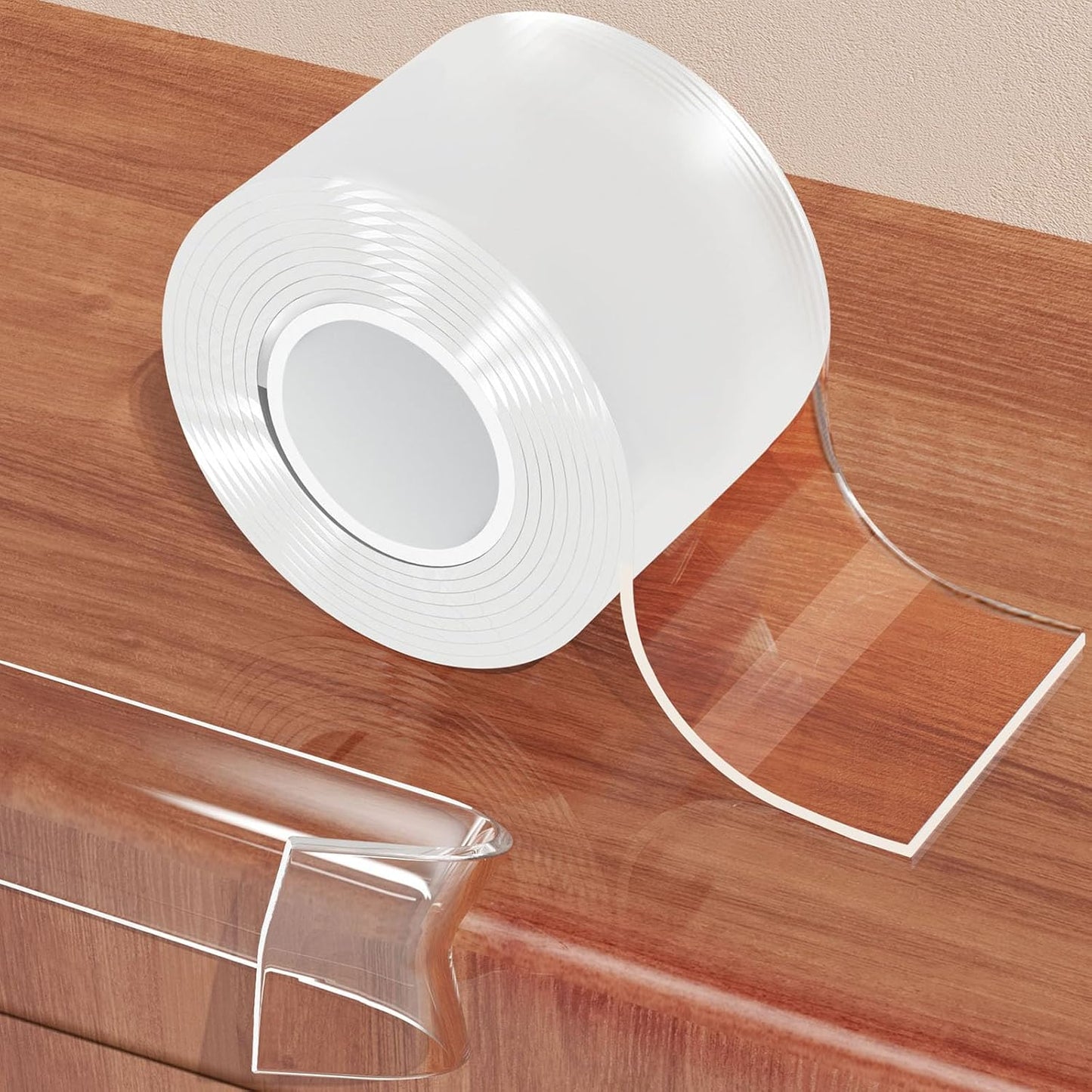 2.6 in x 9.84 FT,Clear Soft Corner Protectors for Furniture Strip,Sharp Edge & Table Bumper,Window Edge,Wall Protector, Soft Corner Guards Safe for Proof,Table Corner Protectors in Family