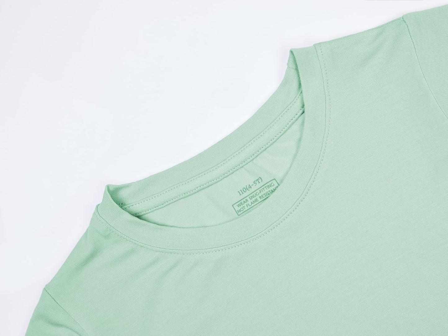 BABY 2T-10Y Toddler Kids Girls Boys Soft Comfy Viscose 2pcs Set Long Sleeve Plain Shirts and Pants Sets