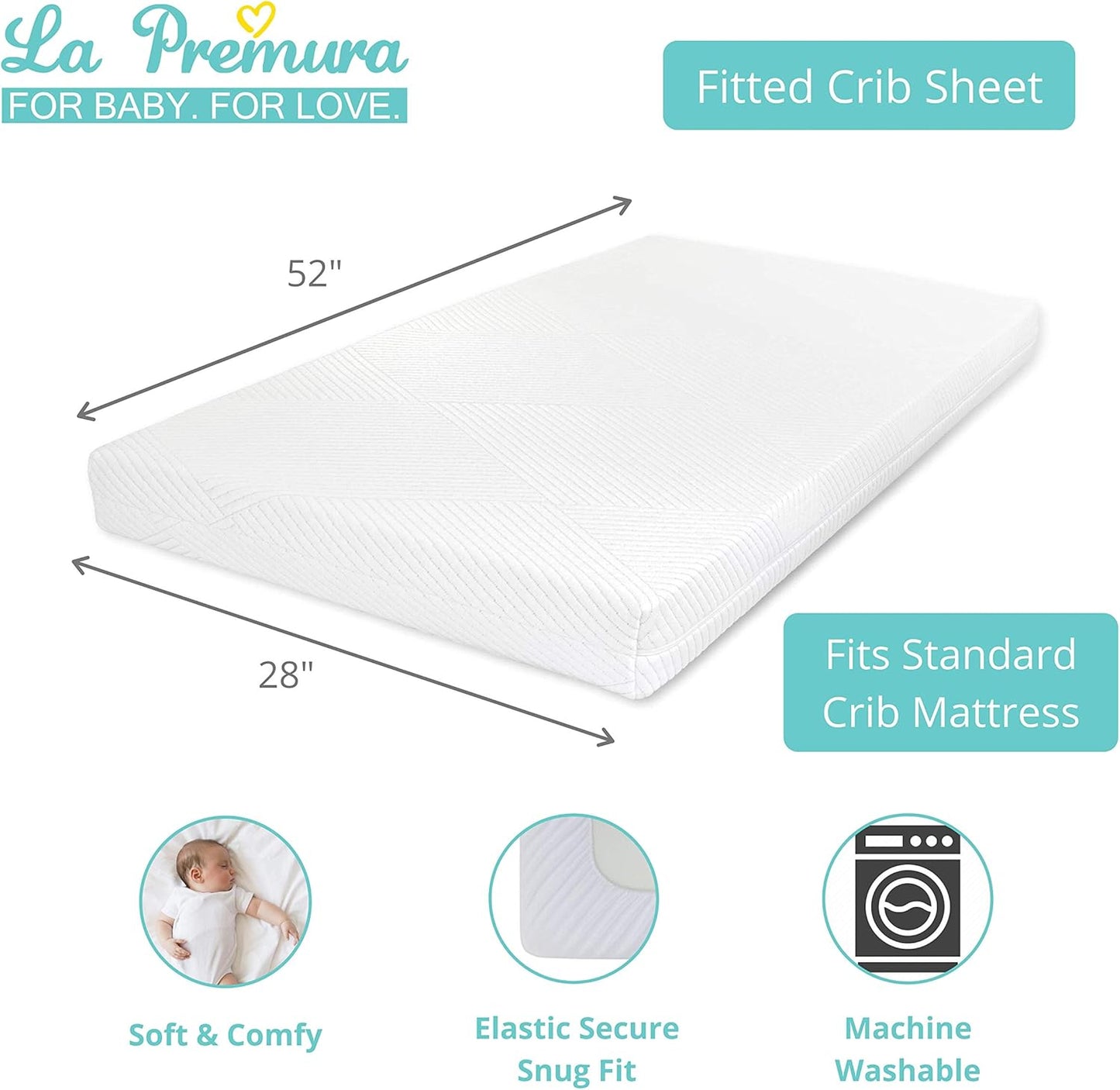 La Premura 3-Piece Purple Butterfly Baby Crib Bedding Set for Girls, Lilac Standard Size Crib Set for Baby Girl, Comforter, Fitted Sheet, and Dust Ruffle Skirt, Baby Nursery Floral Design for Girls