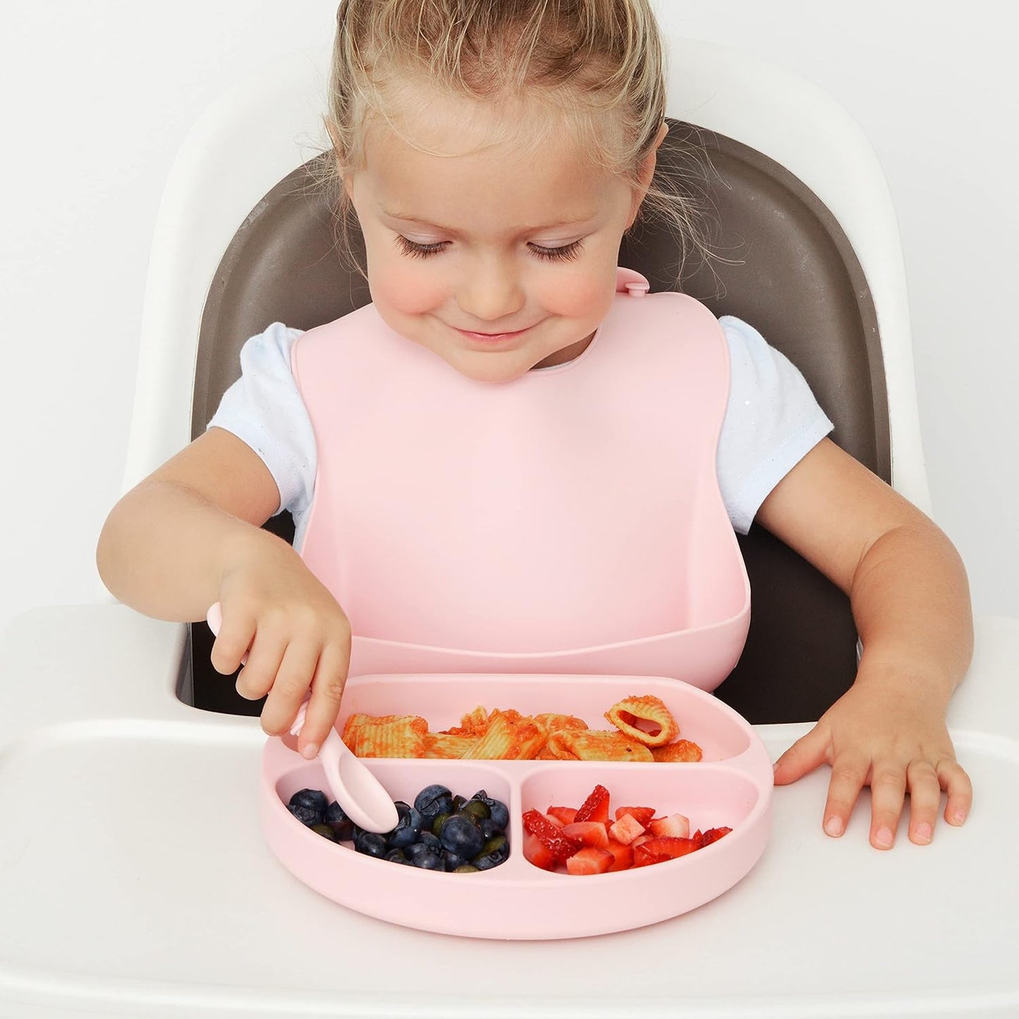 PrimaStella Silicone Chew Spoon Set for Babies and Toddlers | Safety Tested | BPA Free | Microwave, Dishwasher and Freezer Safe