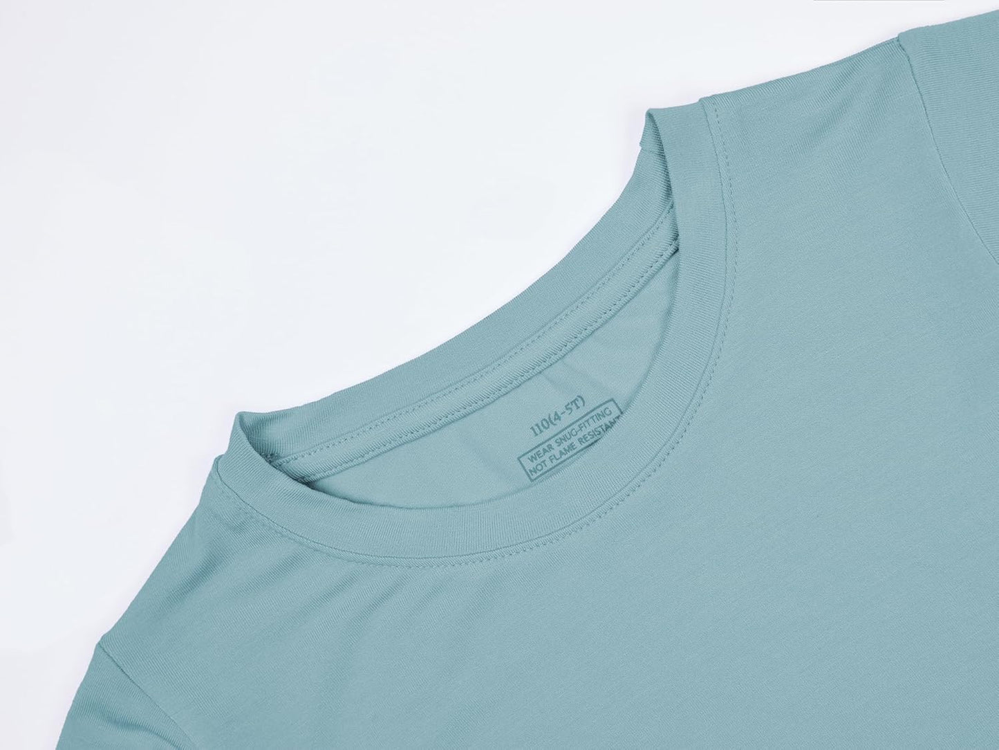 BABY 2T-10Y Toddler Kids Girls Boys Soft Comfy Viscose 2pcs Set Long Sleeve Plain Shirts and Pants Sets