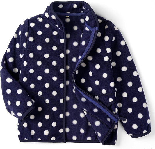 Toddler Fleece Jacket Kids Lightweight Outerwear Boys Girls Long Sleeve Fall Spring Coat 2-12 Years