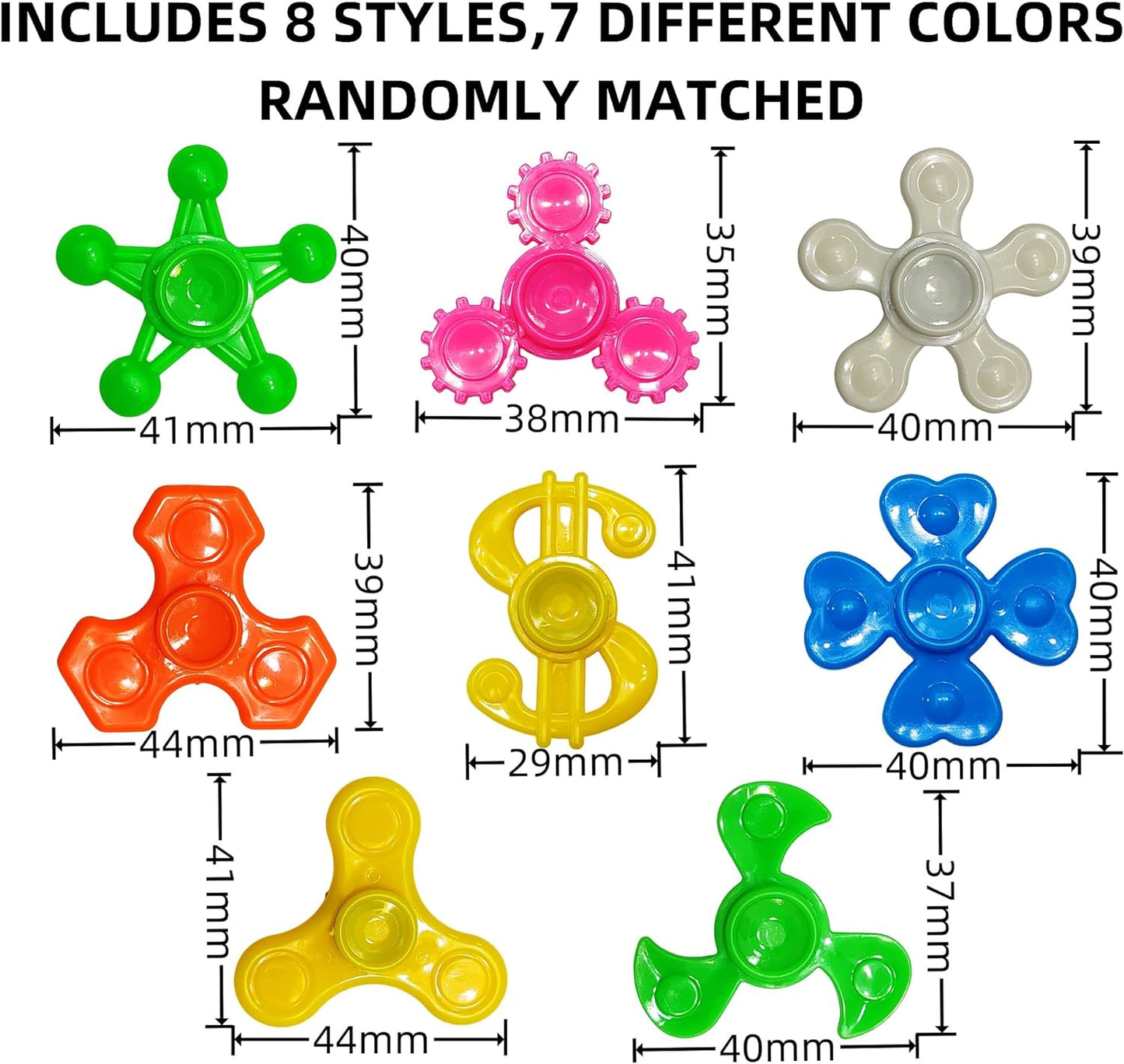 Fidget Spinners Bulk-Mini Fidget Spinner Toys for Kids Teens Adults Birthday Party Favors,Return Gifts,Goodie Bags Stuffers,Party Games,Classroom Rewards Carnival Prizes (36)