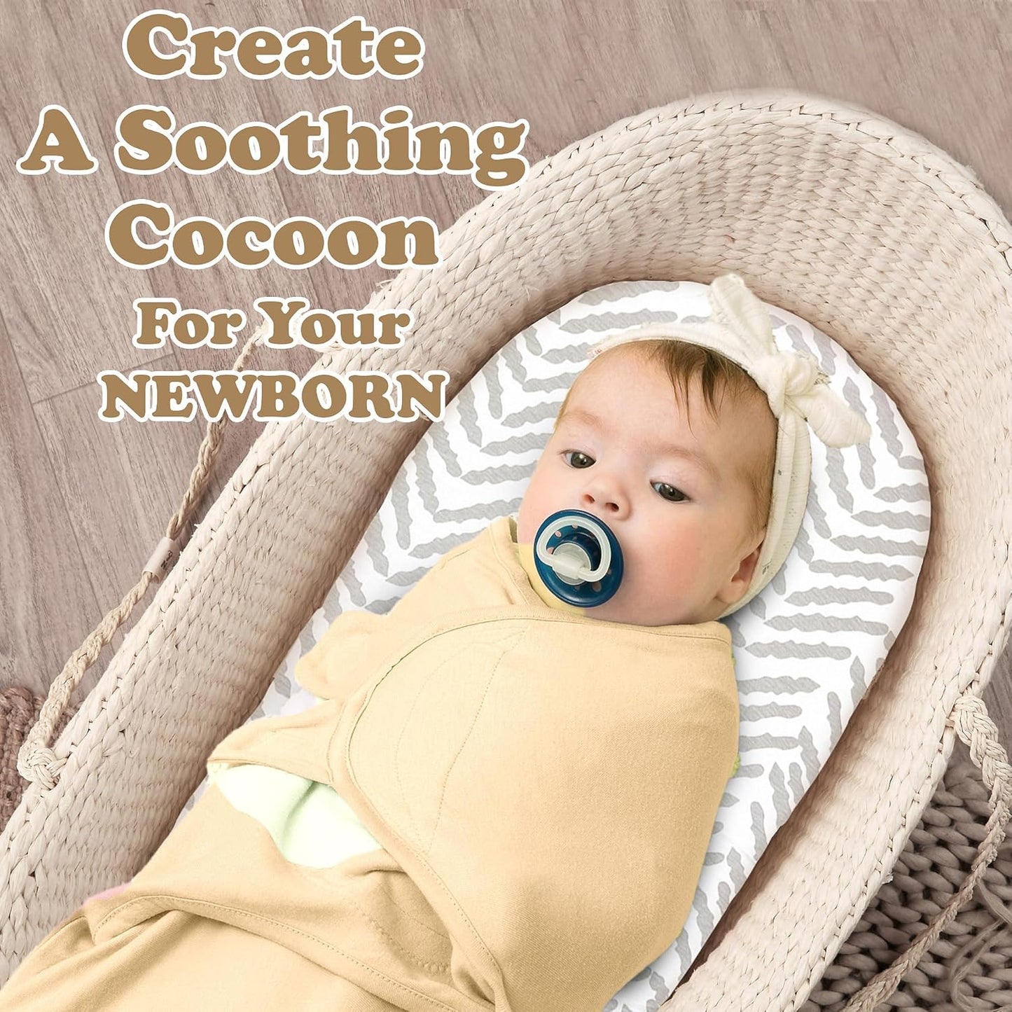 Bublo Baby Swaddle & Sleep Sack - 3 Pack for Newborns 0-3 Months - Infant Adjustable Swaddle Blanket Wrap - Pastel Banana-Pink