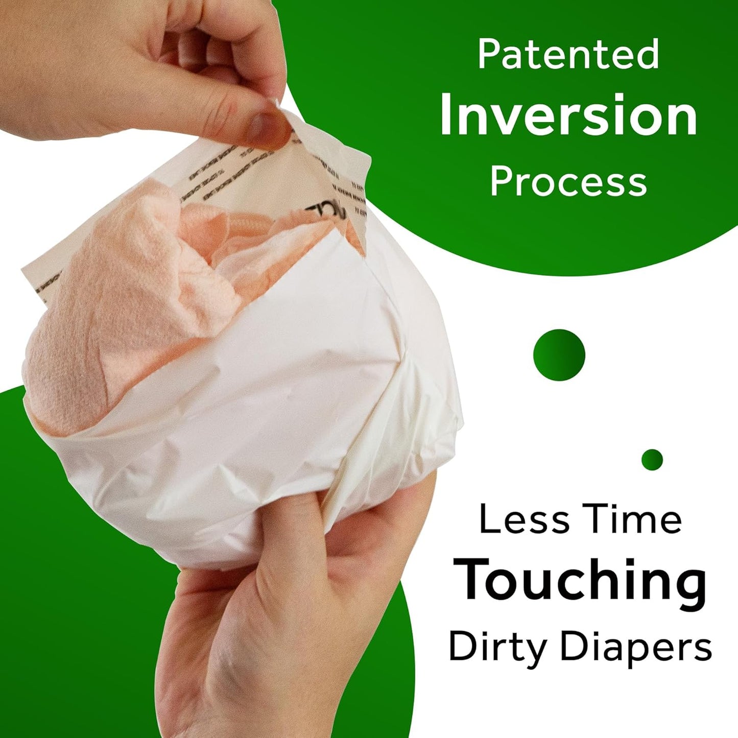 MaskIT Diaper Disposal Bags | Eliminate Odor With Our Patented Odor Blocking Diaper Disposal Bags | Fits All Baby Diapers and Most Adult Diaper Sizes | Plant-Based, Made in the USA, Woman Owned