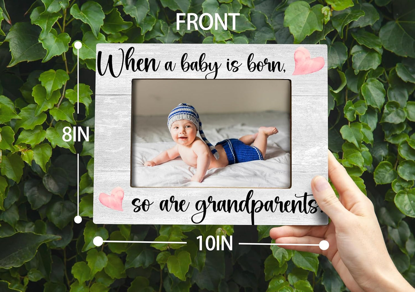 Baby Picture Frame, Ultrasound Picture Frames, When a Baby is Born So is a Grandparents, New Grandparents Gifts First Time 2025, Photo Frame,4x6 inch