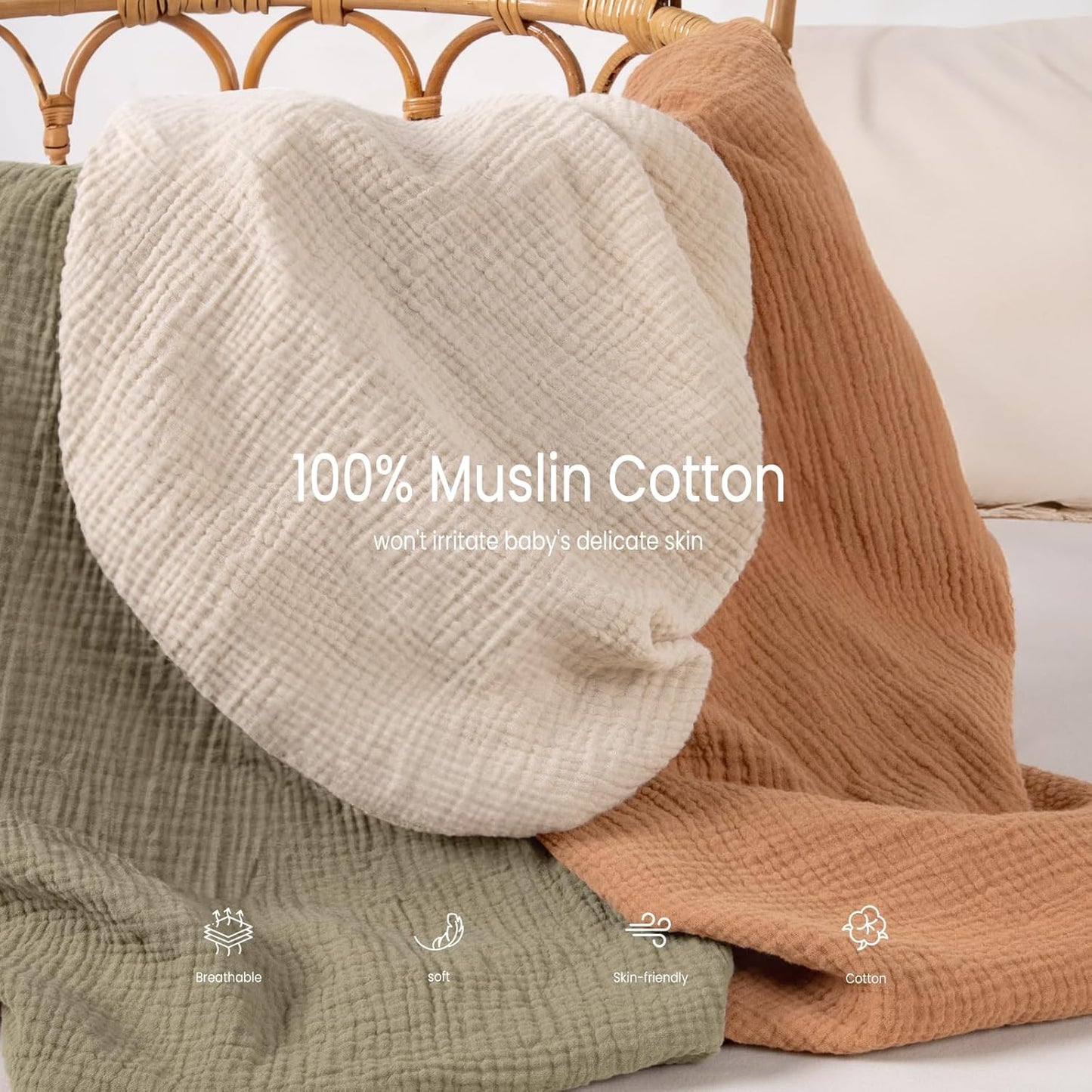 lulumoon Baby Changing Pad Cover: Muslin Diaper Changing Table Pad Cover - Changing Pad Sheets for Girls Boys