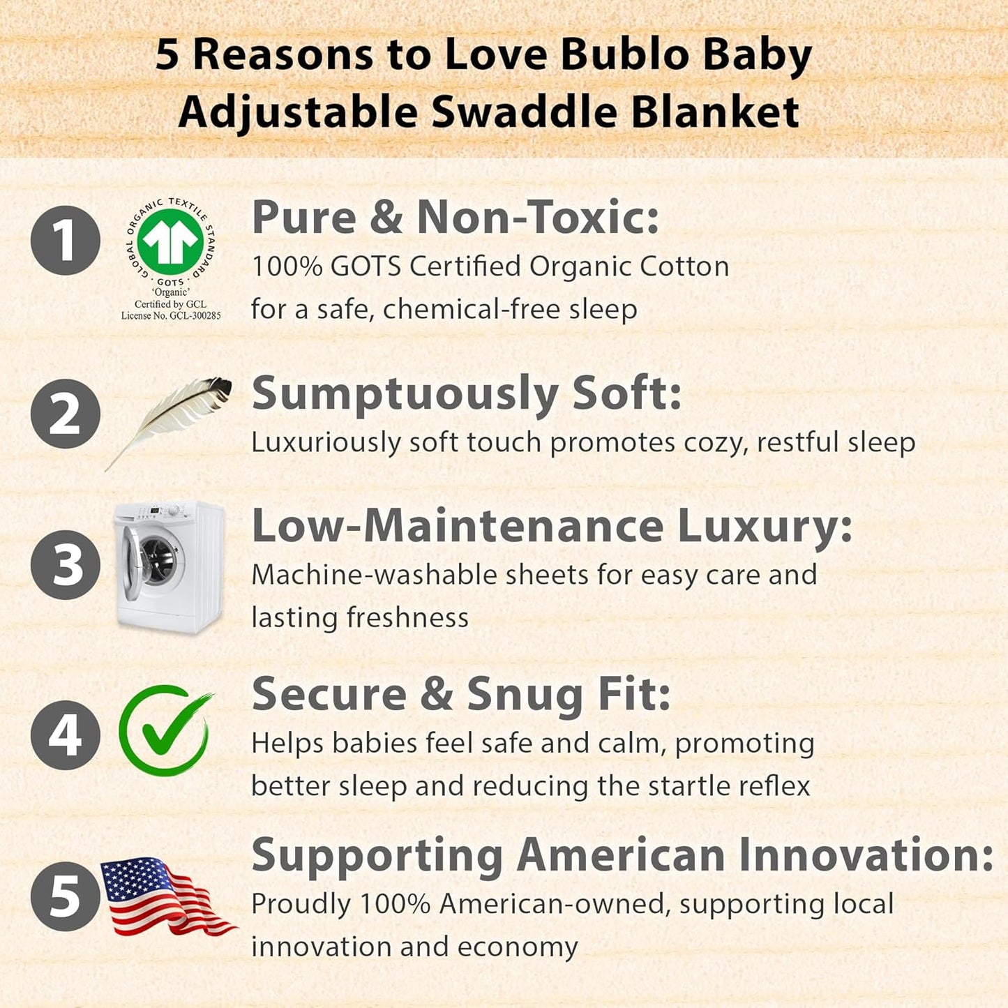 Bublo Baby Swaddles for Newborns – 3-Pack Infant Swaddles 3-6 Months – Adjustable Swaddle Sleep Sack – Soft Organic Cotton Baby Wrap for Safe & Cozy Sleep (Galaxy)