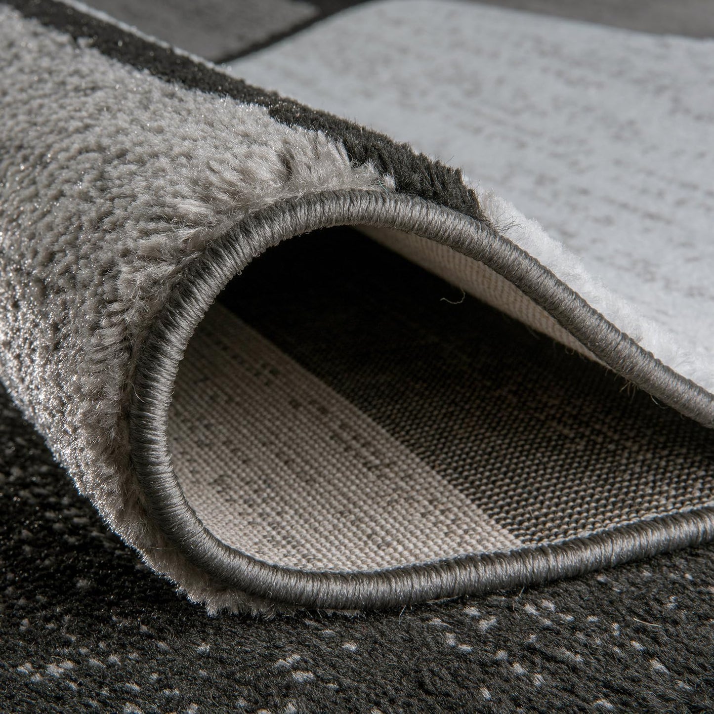 Rugshop Contemporary Modern Boxes for Home Office,Living Room,Bedroom,Kitchen Non Shedding Runner Rug 2'7" x 6' Gray