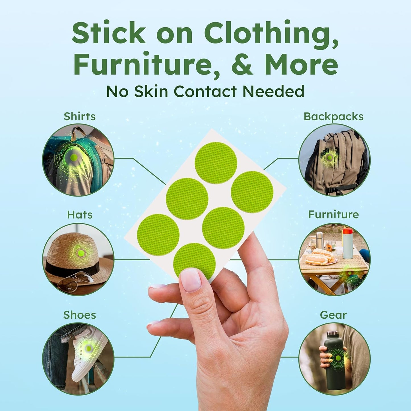 BugMD Squito Stickers Mosquito Repellent Patch Stickers for Adults (78 Patches), Safe & Effective Insect Repellent Patches for Toddlers, Kids, Camping, Beach & Outdoor Essentials