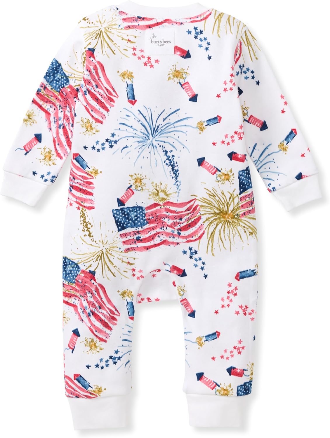 Burt's Bees Baby baby-boys Sleep and Play Pjs, 100% Organic Cotton One-piece Zip Front Footless Romper Jumpsuit Pajamas