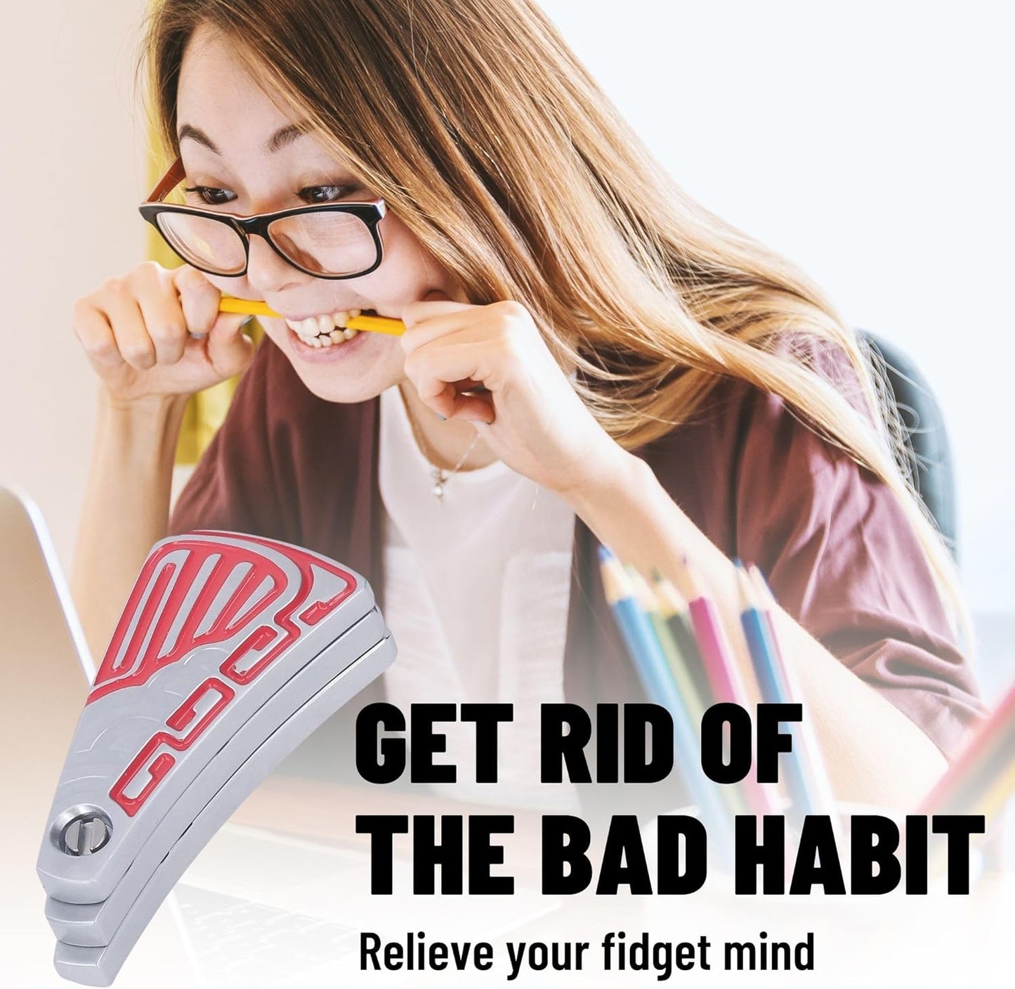 Metal Fidget Toys for Adults, Chinese Style Folding Fan Design Magnet Fidget Slider Haptic Slider EDC, ADHD Tool Anxiety and Stress Relief Toys, Birthday Gifts for Men (Red)…