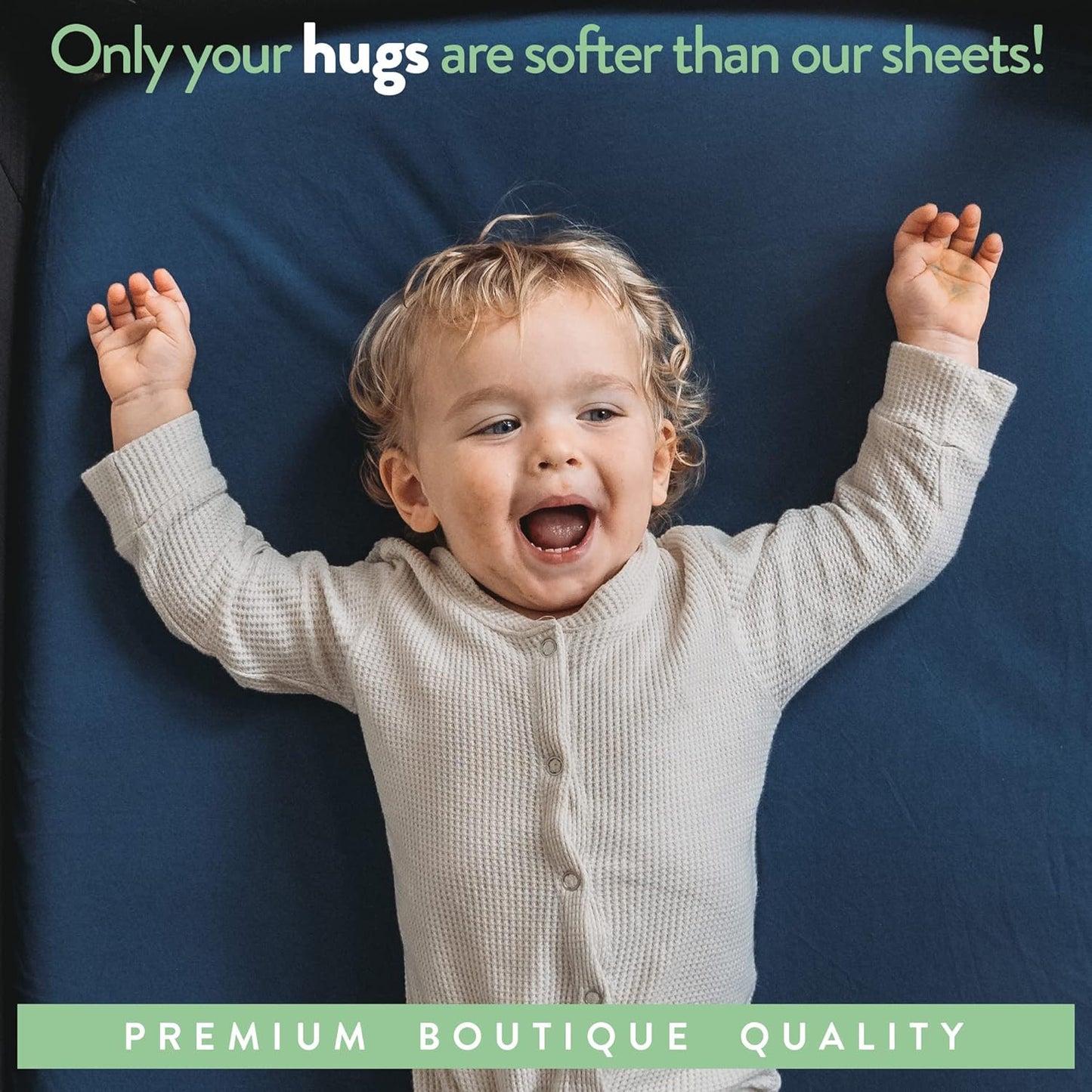 Joey + Joan Fitted Crib Sheets 28 x 52 – Compatible with Standard Crib Mattress and Toddler Bed – 100% Jersey Cotton – Light + Dark Sage Green – 2 Pack