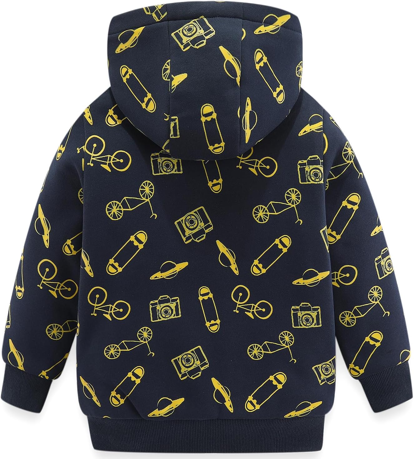 Bumeex Kids Boy's Girl's Sherpa Fleece Lined Jacket Spring Fall Winter Zip up Sweatshirt Hoodie 2-14Y(Toddler/Kid)