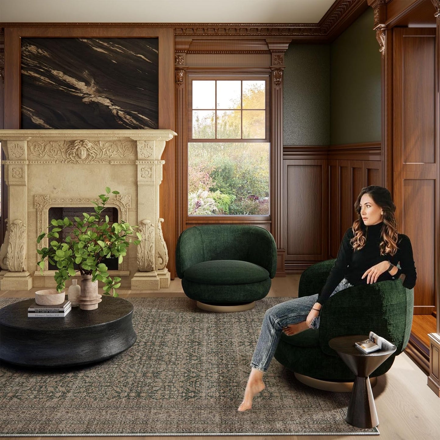 Boho Washable Kitcheh Rug for Entryway: Door Mat Indoor Entrance 2x3 Small Throw Rug Stain Resistant Non-Slip Low Pile Soft Carpet for Kitchen Front Door Indoor Entrance Entry Bedroom