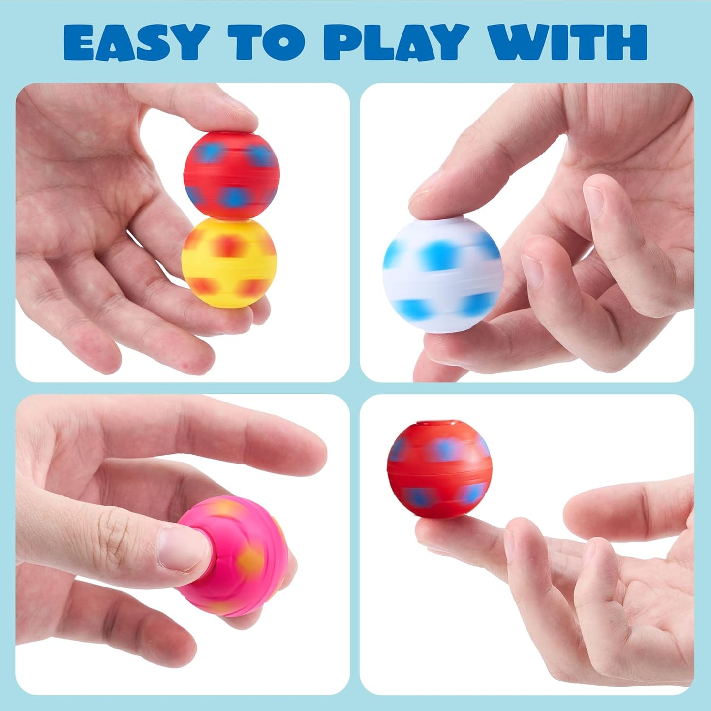 JOYIN 36 Pack Soccer Fidget Spinners, Kids Soccer Party Favors Fidget Toys Bulk, Goodie Bags Stuffers for Birthday Party, Treasure Box Toys for Classroom, School Reward