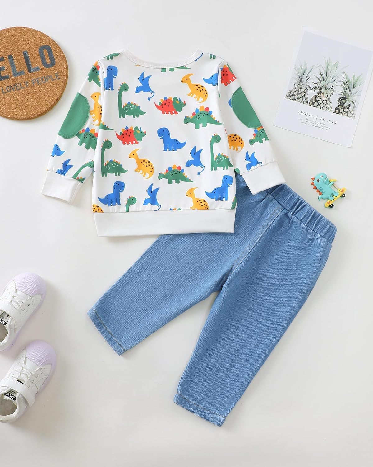 Toddler Baby Boy Outfits Fall Winter Clothes Color Block Long Sleeve Sweatshirt Tops + Jogger Pants Set 2PCS