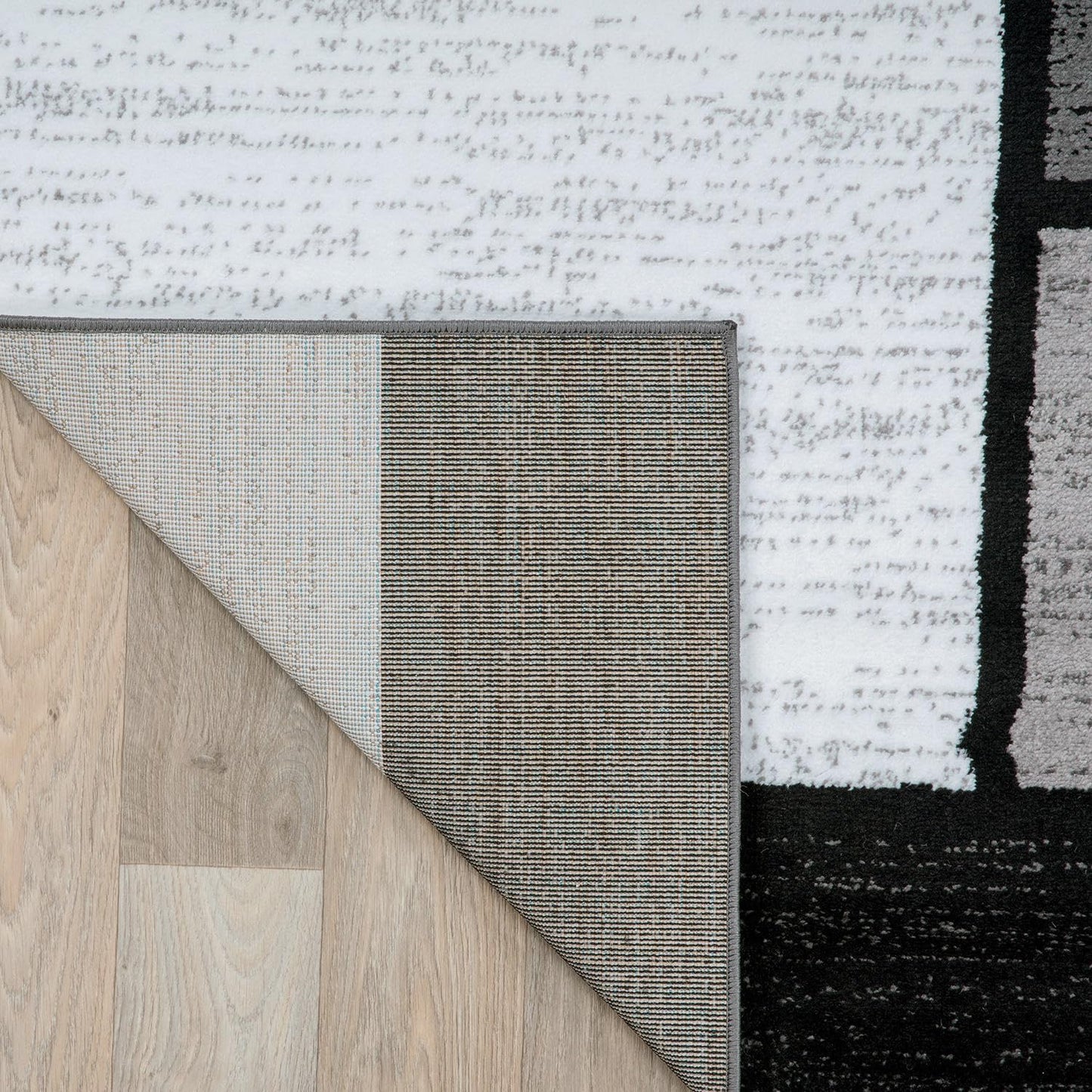 Rugshop Contemporary Modern Boxes for Home Office,Living Room,Bedroom,Kitchen Non Shedding Oval Area Rug 5' x 7' Gray