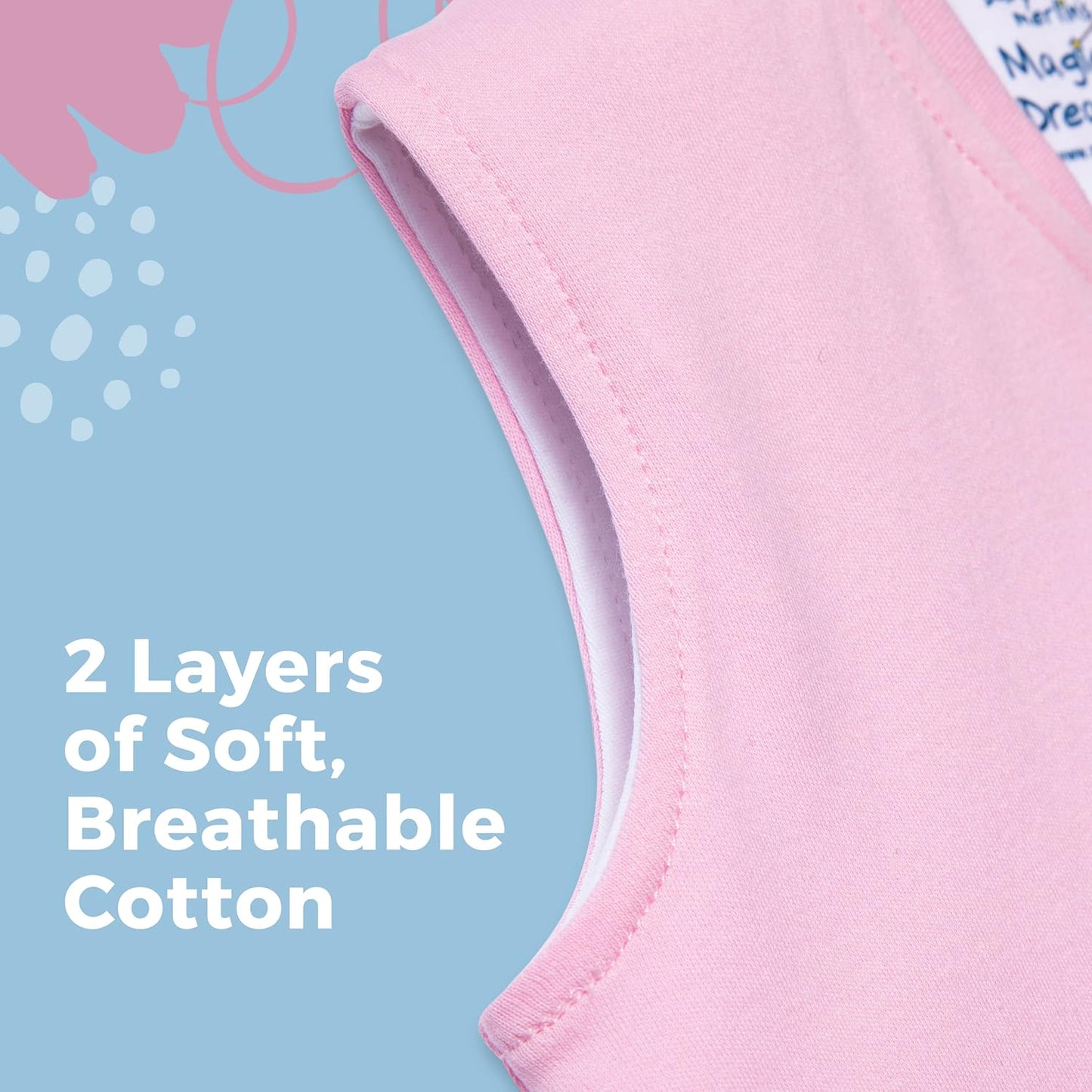 Magic Sleepsuit Baby Merlin's Cotton Baby Swaddle Transition Product - Soft and Cozy Design, Double Zipper for Easy Diaper Changes, Promotes Safe Sleep, 3-6 Months - Yellow - Large 18-21lbs