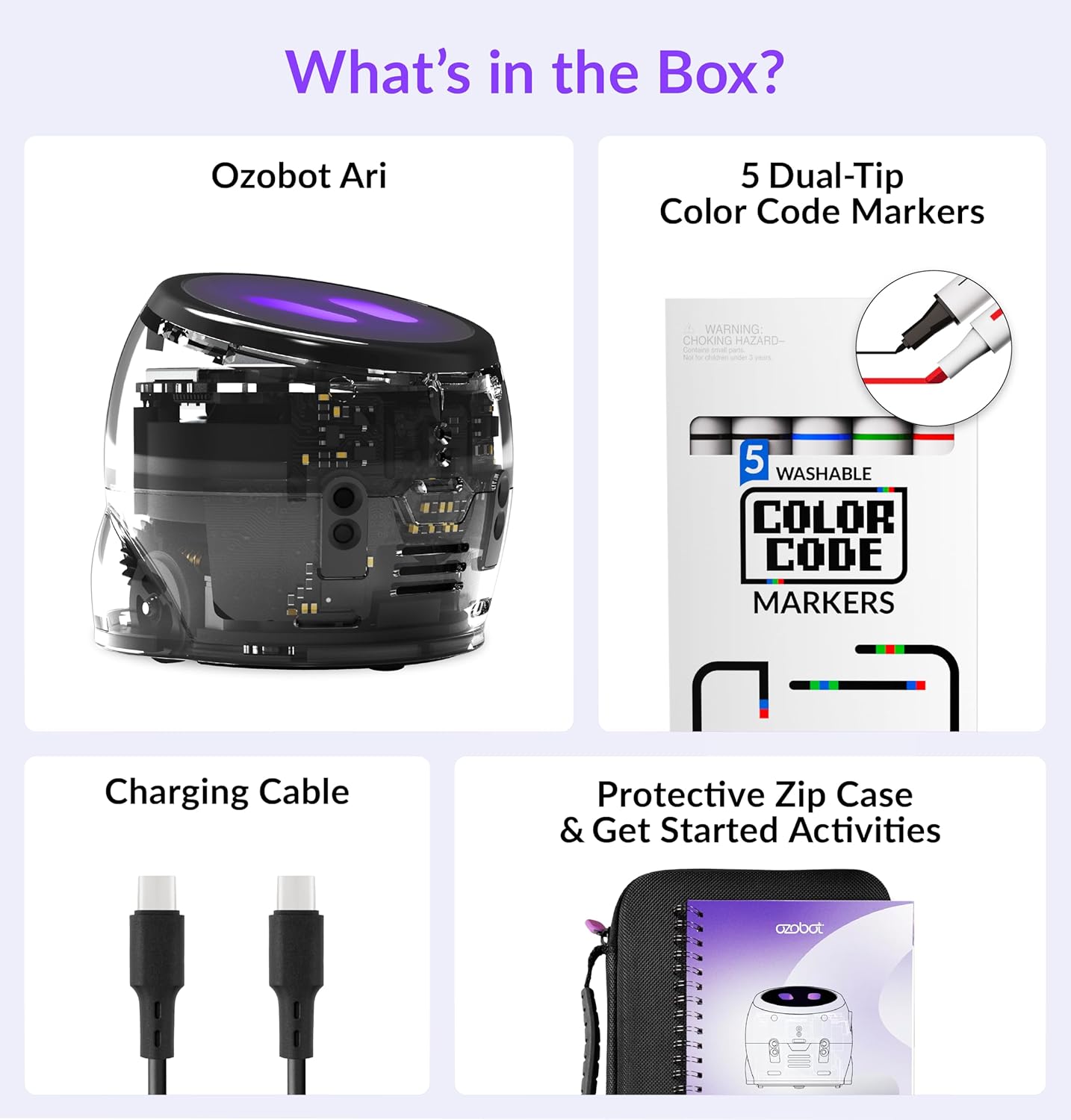 Ari Entry Kit | Interactive Learning Robot with Touch Screen, ToF Sensor, Accelerometer, Gyroscope, and AI Integration | Hands-On STEM Education for Classrooms and Homeschool