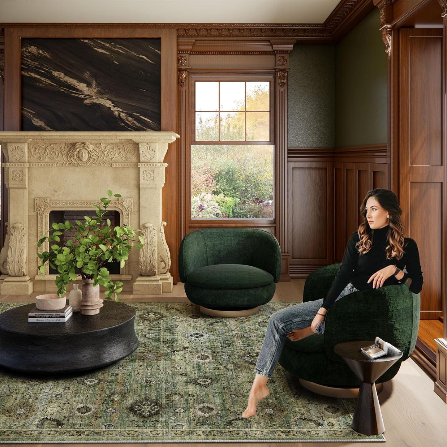 Washable Runners for Hallways Kitchen Rugs: 2'x10' Runner Rug Stain Resistant Non Slip Low Pile Soft Carpet Runners for Hallways Bedroom Kitchen Entryway Indoor Laundry Room Farmhouse