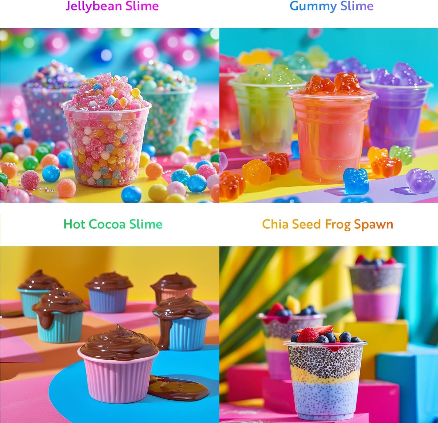 Playz Edible Slime Candy Making Science Kit for Kids Ages 8-12 Years Old - Food Science Chemistry Kid Science Kit with 25 Experiments to Make Slime Chocolates, Educational Science Kits for Boy & Girls