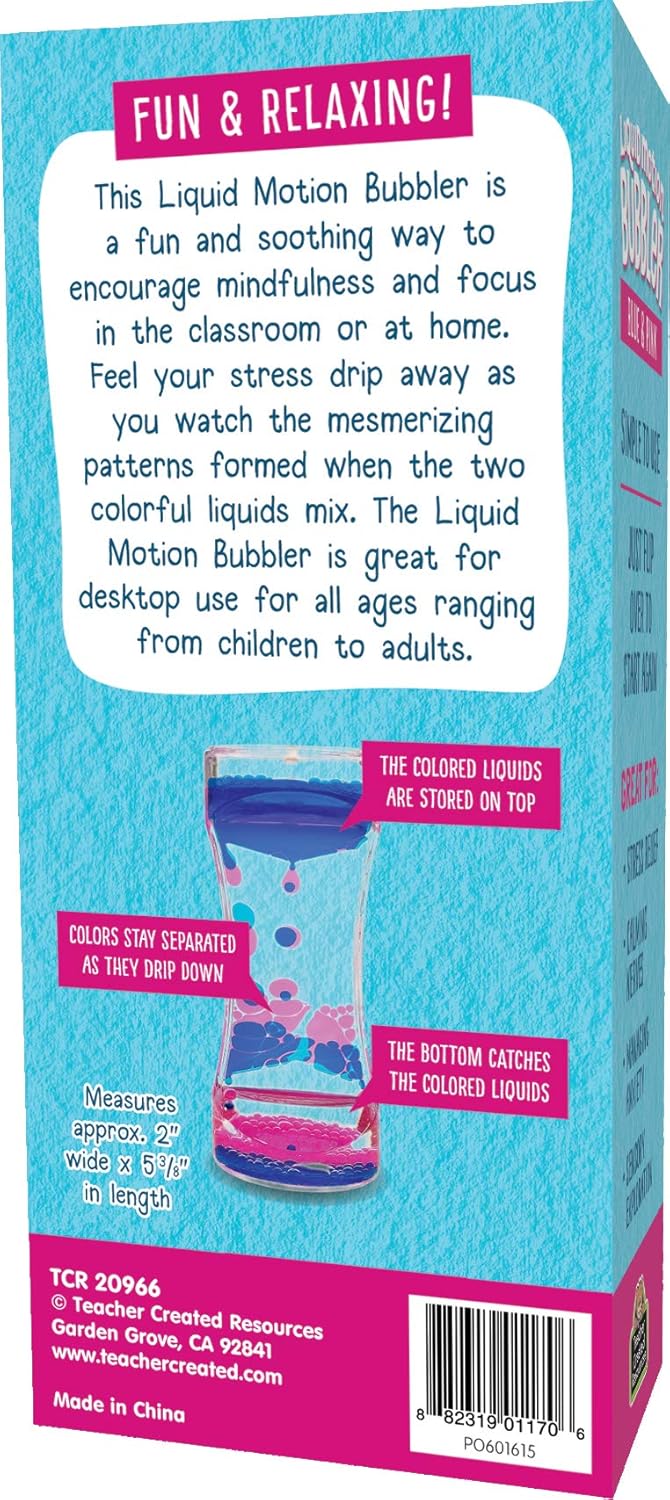 Blue & Pink Liquid Motion Bubbler