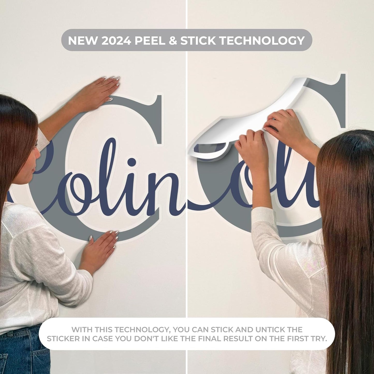 CRYPTONITE Personalized Name Jungle Animals Vinyl Wall Decor I Nursery Wall Decal for Baby Boy & Girl Decoration I Stickers for Kids I Multiple Options for Customization (D. Monkey)