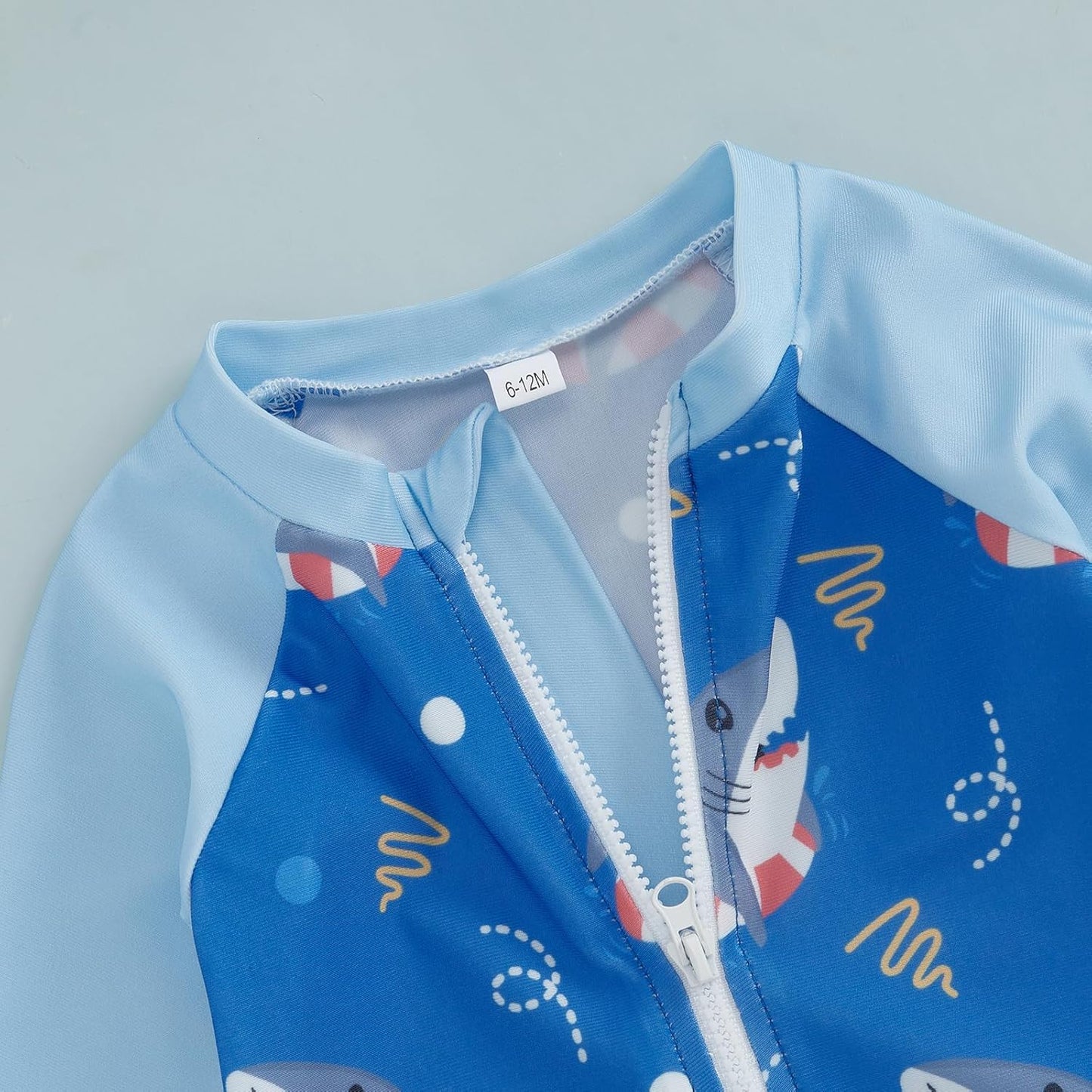 Hnyenmcko Baby/Toddler Boy Rash Guard Swimsuit Long Sleeve One Piece Zipper Swimwear Sunsuit Infant Bathing Suit Beachwear
