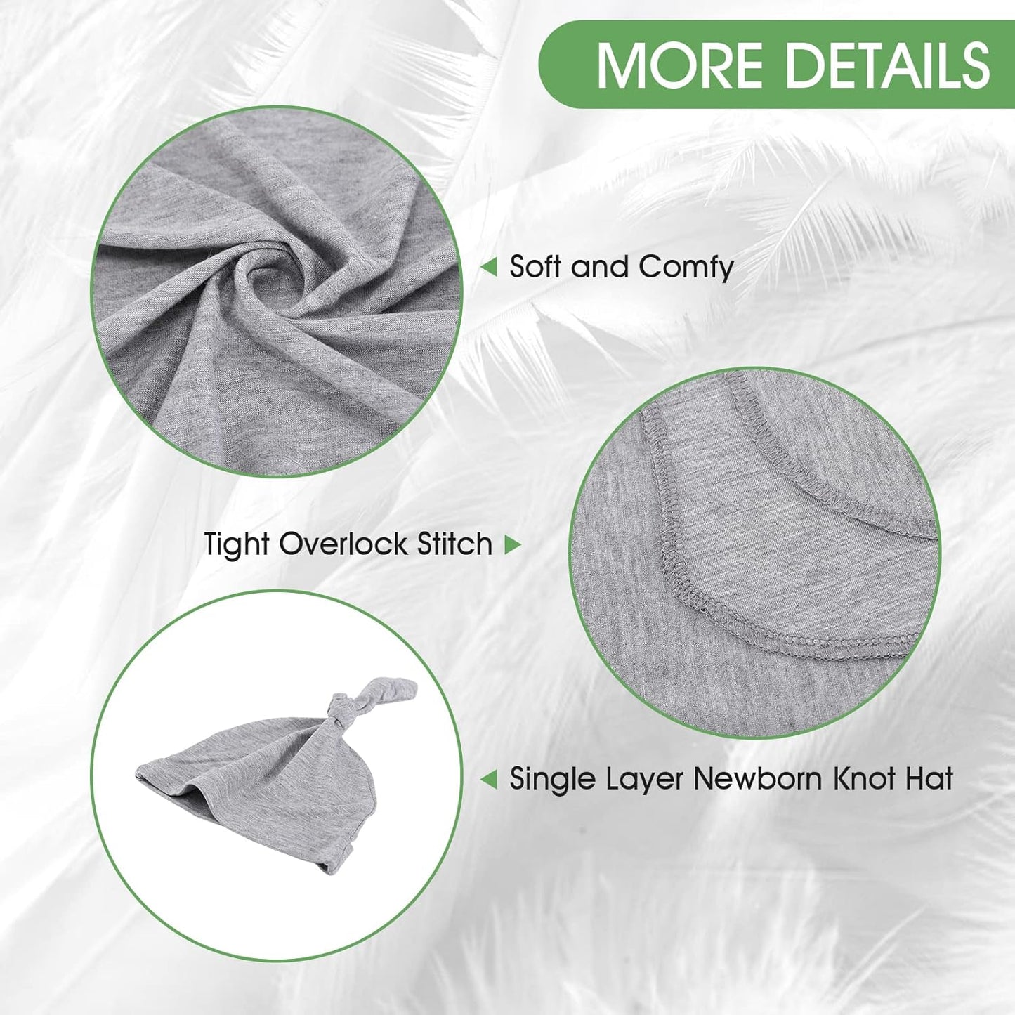 iEvolve Cotton Knitted Baby Swaddle Blanket with Hat Headband Set Newborn Swaddle Wrap Receiving Blankets for Baby Girl Boy 45" x 45"(Sapphire Blue)