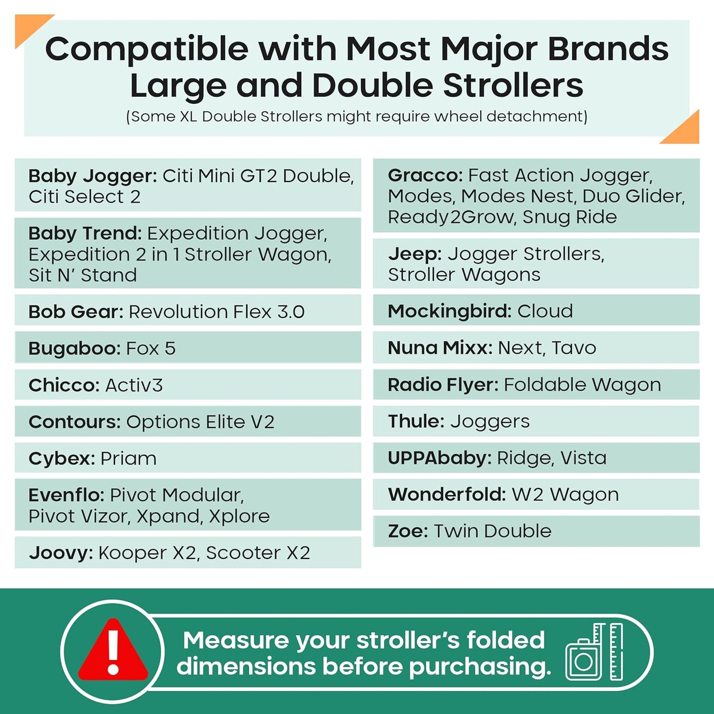 reperkid Large Stroller Bag for Airplane Travel, Purple, 47" H x 24" W x 15" D, Fits Most Large, Single, Double, Jogging Strollers – Premium Waterproof Cover, Adjustable Shoulder Straps