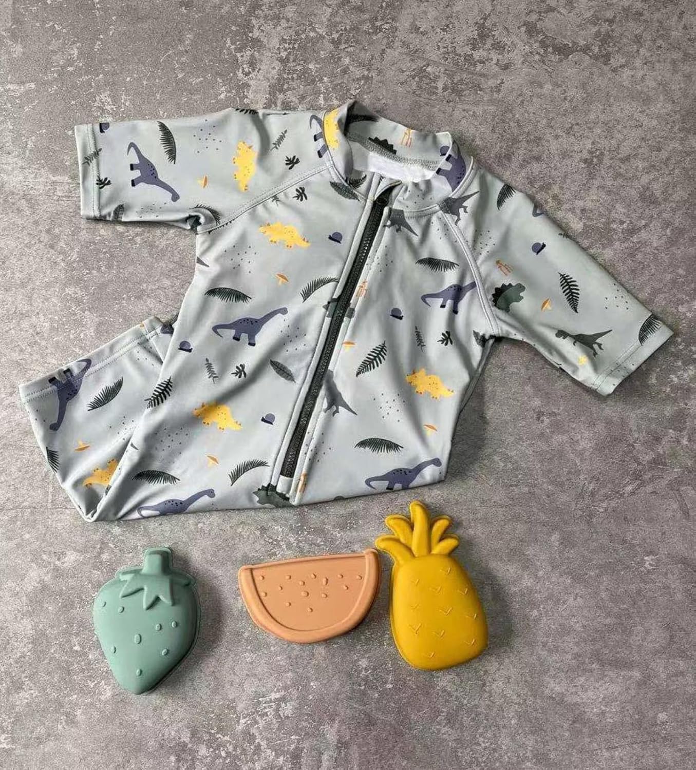 Boys One Piece Swimsuit Whale Dolphin Bathing Suit Zipper Rash Guard Kid Short Sleeve Swimwear Shark Beach Wear UPF50+