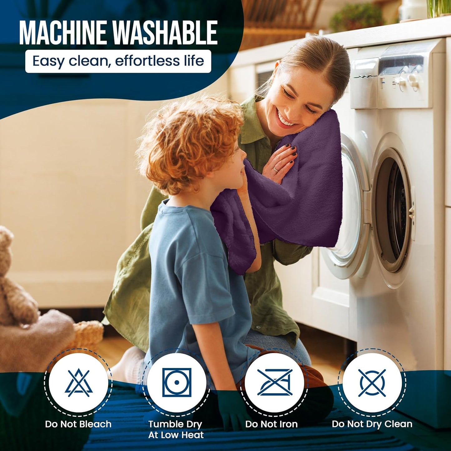 Utopia Bedding Waterproof Mattress Protector Queen Size, Premium Terry Mattress Cover 200 GSM, Breathable, Fitted Style with Stretchable Pockets (Purple)