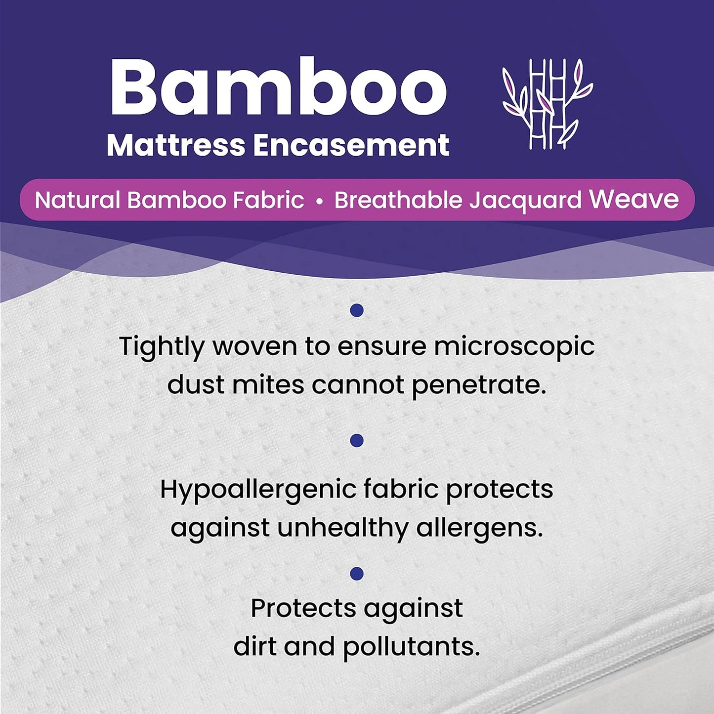 King Size Waterproof Bamboo Mattress Encasement by Slumberfy - Premium Skin-Safe Mattress Protector with 360° EZ Zipper, Lab-Tested Bed Bug, Zippered Encasement (76x80 in)