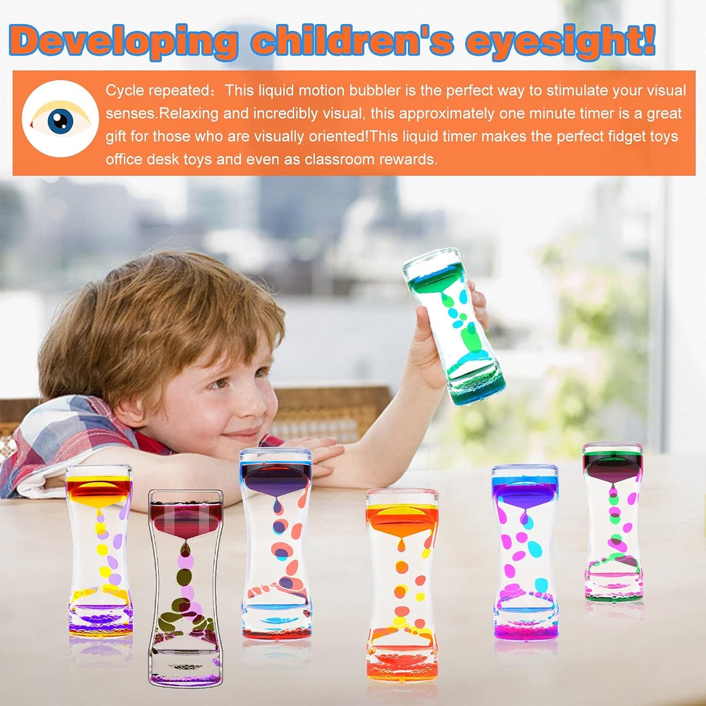 Liquid Motion Bubbler Timer 10 Pack Diamond Shaped Liquid Timer for Fidget Toy,Autism Toys, Children Activity, Calm Relaxing,Penguin Desk Toys and Home Ornament (SF-10 PCS-Liquid Motion Bubble)