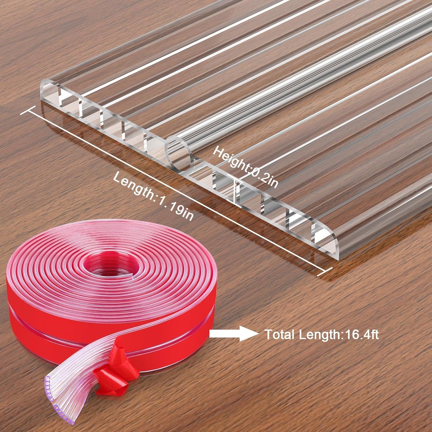 Baby Proofing 16.4ft Long (1.19" Wide) Corner Protector Baby Corner Guards Furniture Corner & Edge Safety Bumpers Clear Baby Proofing Bumper Cushion for Table Furniture Sharp Corners