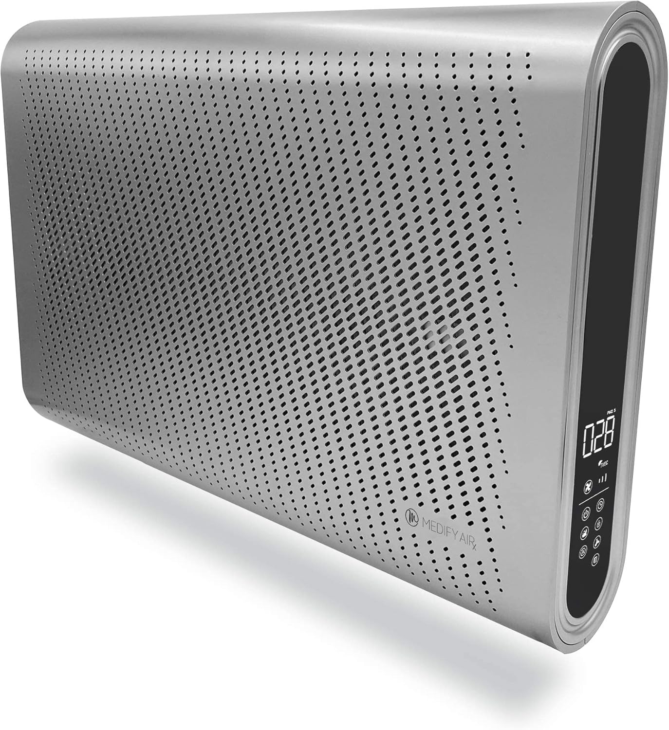 Medify MA-35 Air Purifier with True HEPA H13 Filter | 1,280 ft² Coverage in 1hr for Allergens, Smoke, Wildfires, Odors, Pollen, Pet Dander | Removal to 0.1 Microns | Silver, 1-Pack