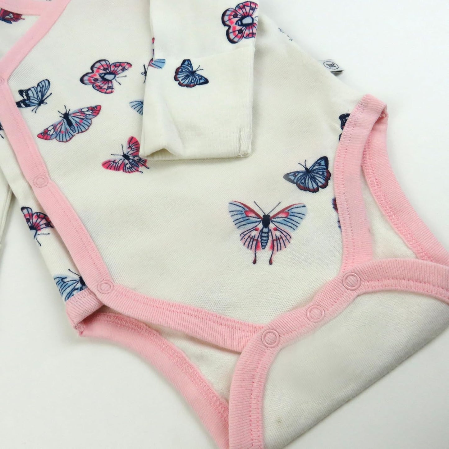 HonestBaby unisex-baby 3-pack Long Sleeve Side-snap Kimono Bodysuits Organic Cotton for Infant Baby Boys, Girls, Unisex