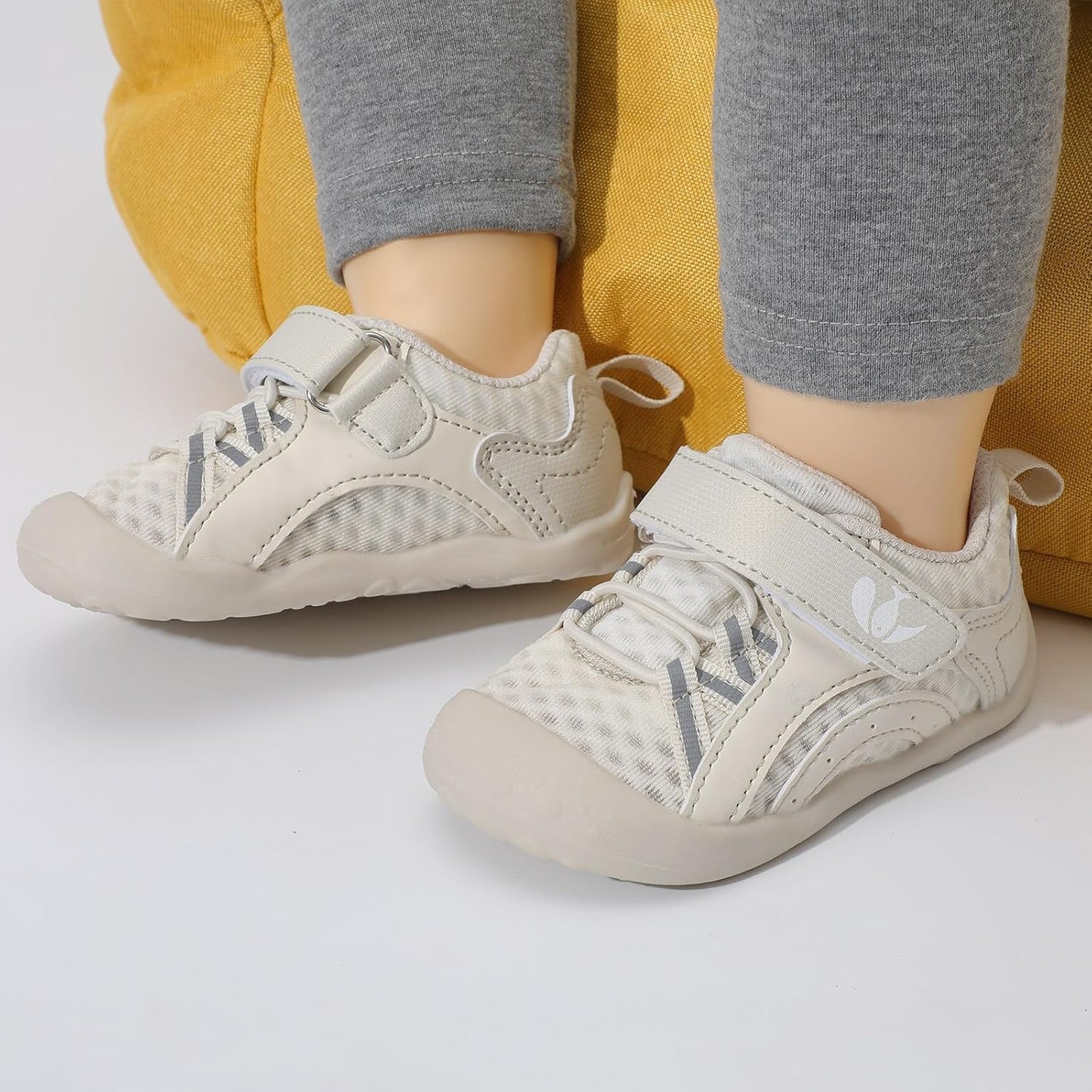 FEETCITY Wide Baby Shoes Boys Girls Baby Barefoot Shoes Breathable Infant Walking Shoe Crib Sock Shoe Toddler Sneakers Flexible