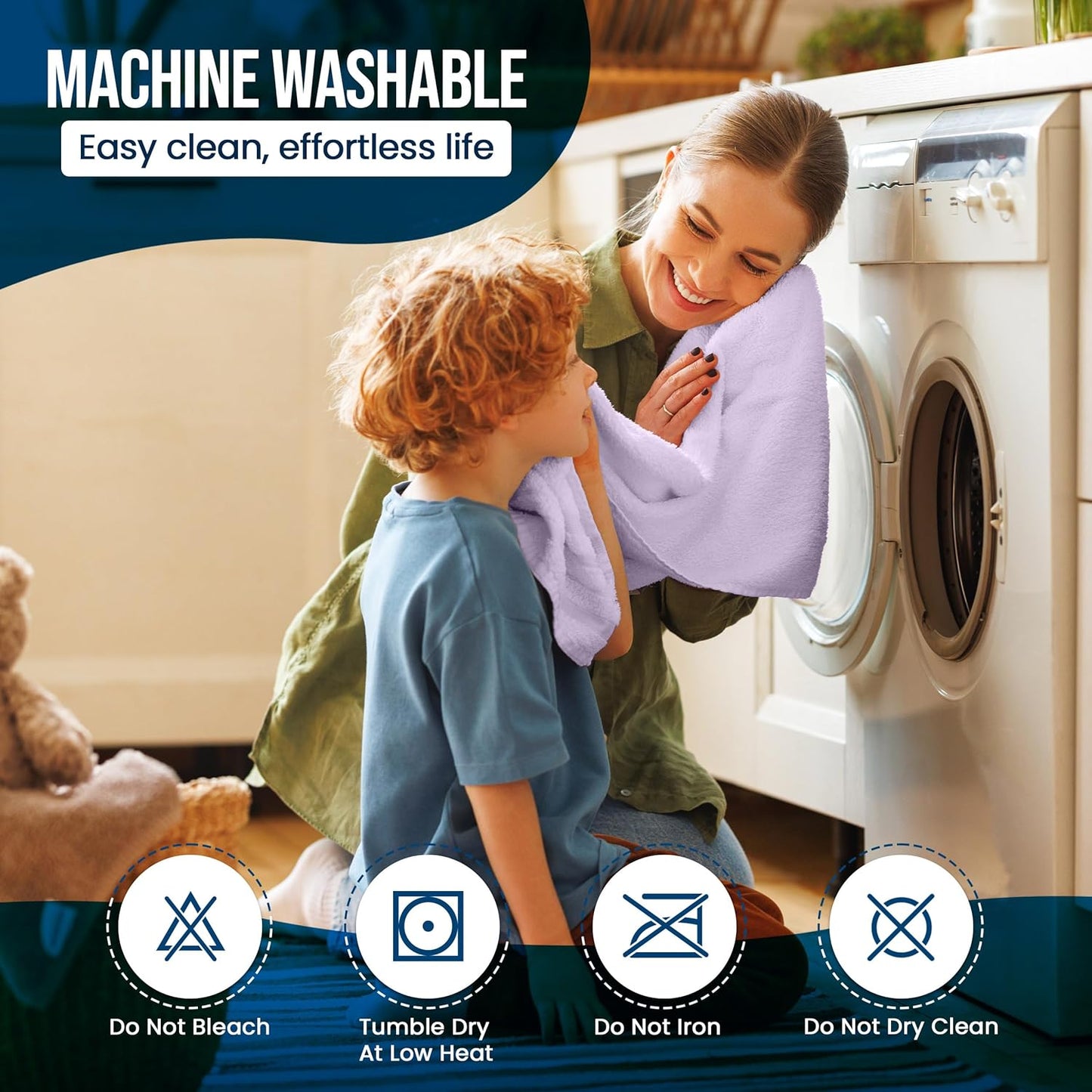 Utopia Bedding Waterproof Mattress Protector Queen Size, Premium Terry Mattress Cover 200 GSM, Breathable, Fitted Style with Stretchable Pockets (Lavender)