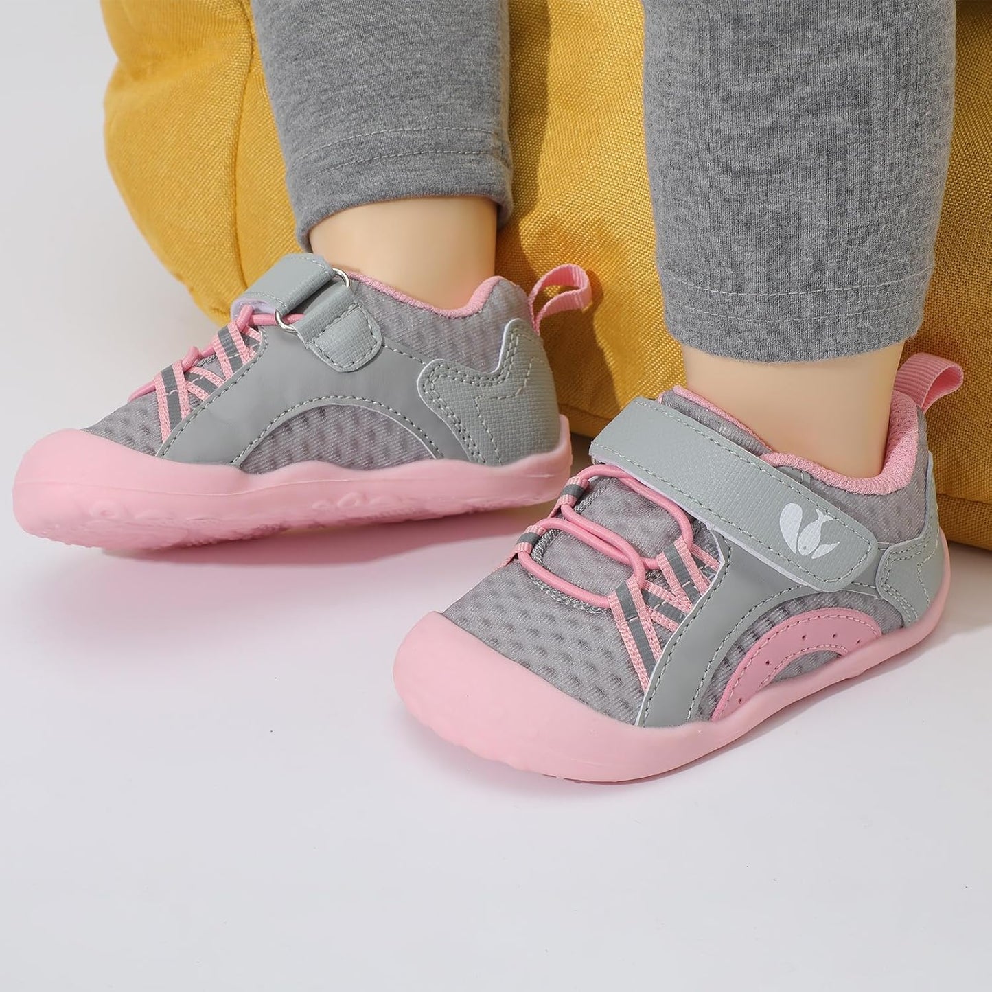FEETCITY Wide Baby Shoes Boys Girls Baby Barefoot Shoes Breathable Infant Walking Shoe Crib Sock Shoe Toddler Sneakers Flexible