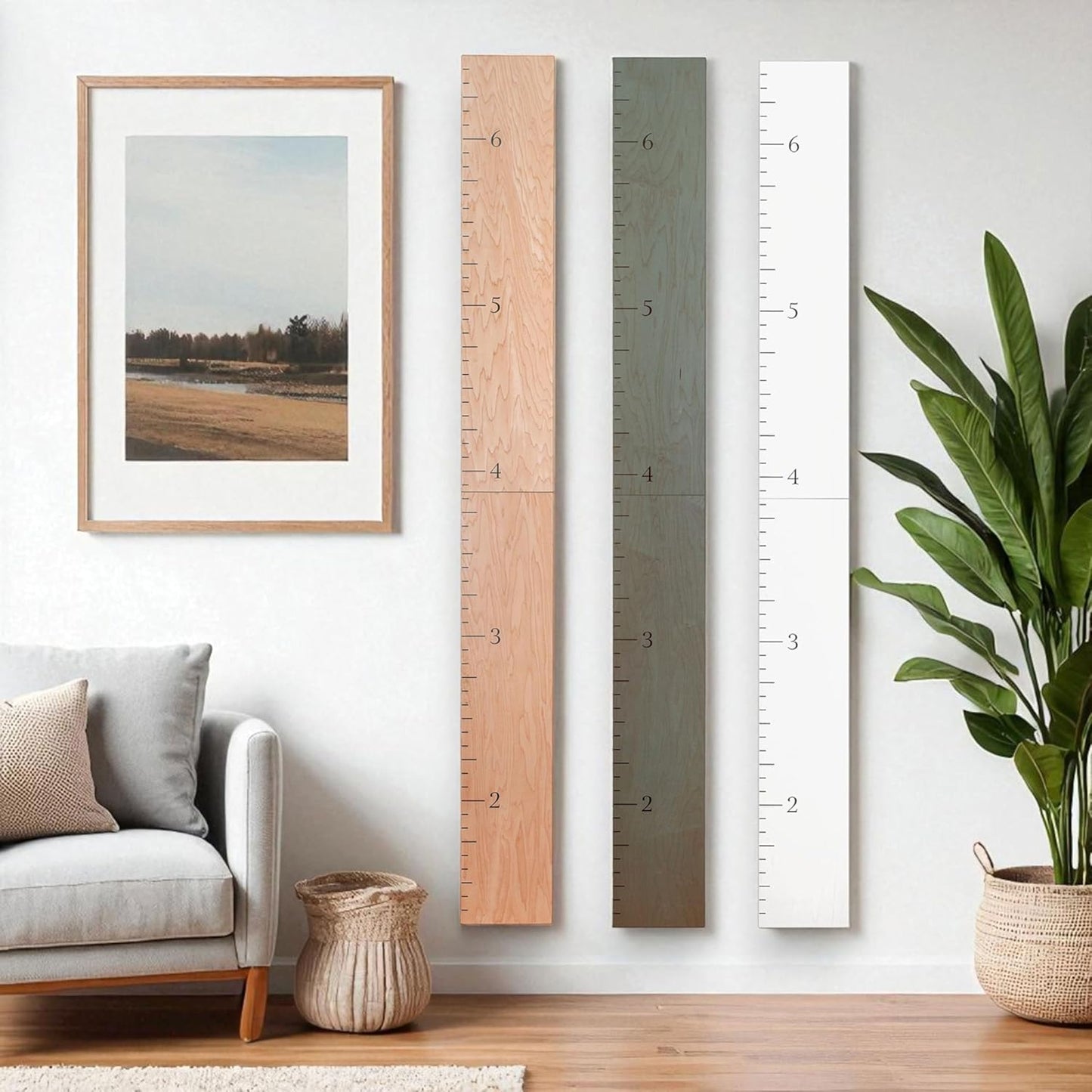 Wood Growth Chart for Wall - Growth Chart Wood Growth Chart for Kids Wooden Ruler Growth Chart Child Height Wall Chart Grow Chart for Wall Kids Wall Ruler Height Chart-Modern Natural