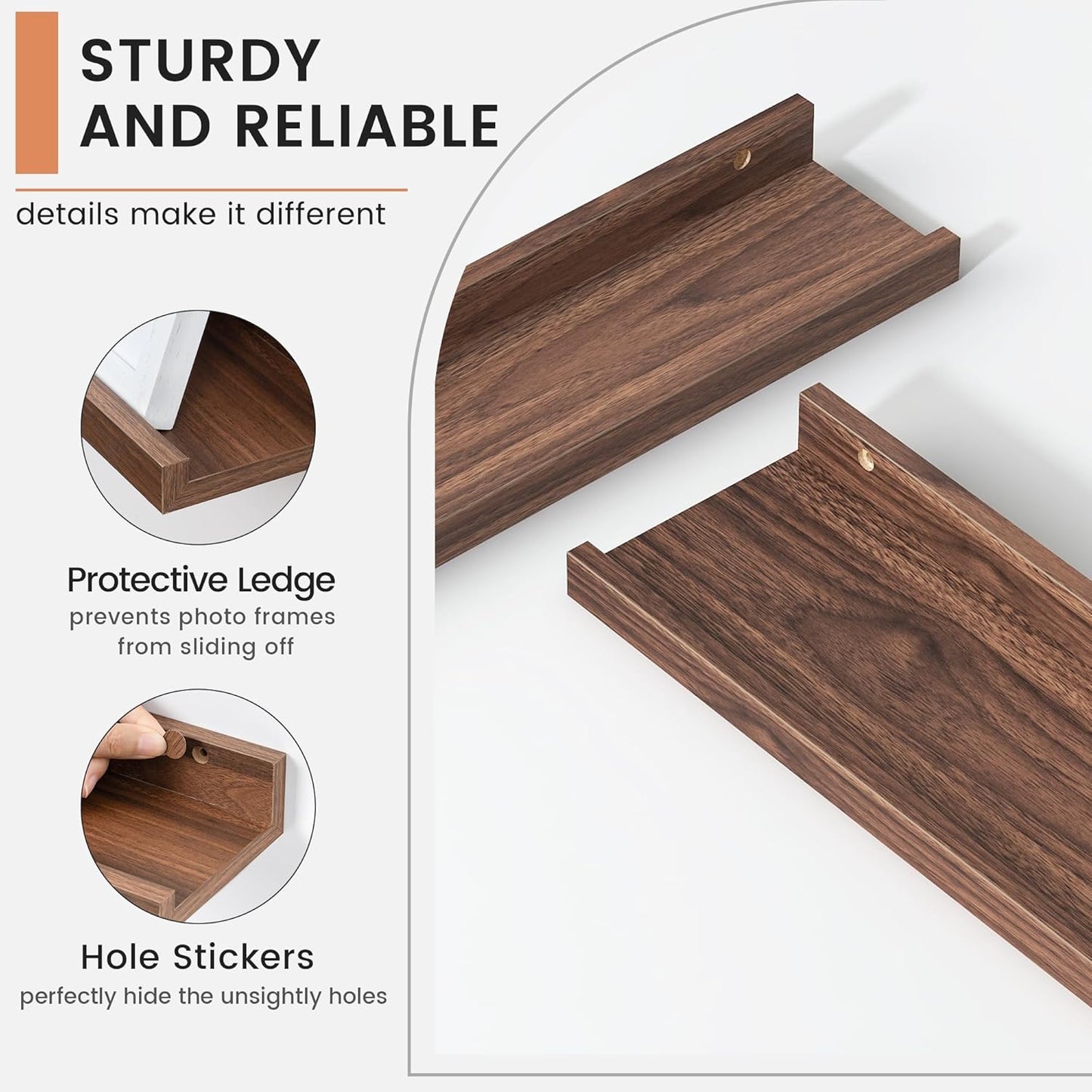 Floating Picture Ledge Shelves for Wall Set of 4, 56 Inch Wall Shelves with Lip Long Large Nursery Book Shelf for Toys Storage Kids Bookshelf Wall Mounted Living Room Bedroom Decor Frames